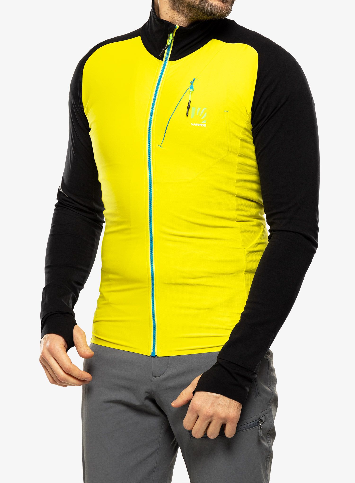 Кофта флісова Karpos Lavaredo Fleece - sulphur spring/black