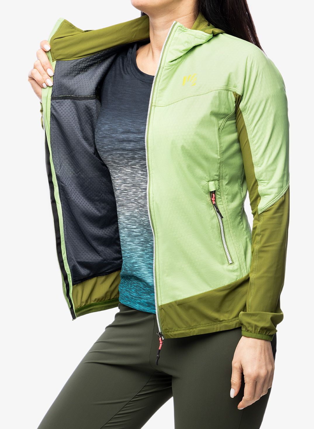 Куртка гібридна жіноча Karpos Lavaredo Jacket - arcadian/cedar green
