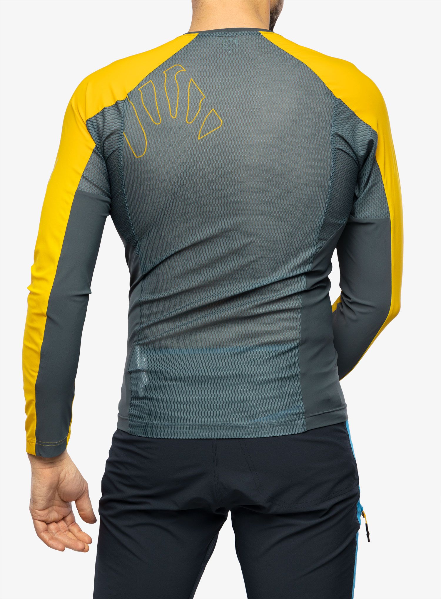 Кофта для бігу Karpos Lavaredo Jersey LS - dark slate/lemon curry