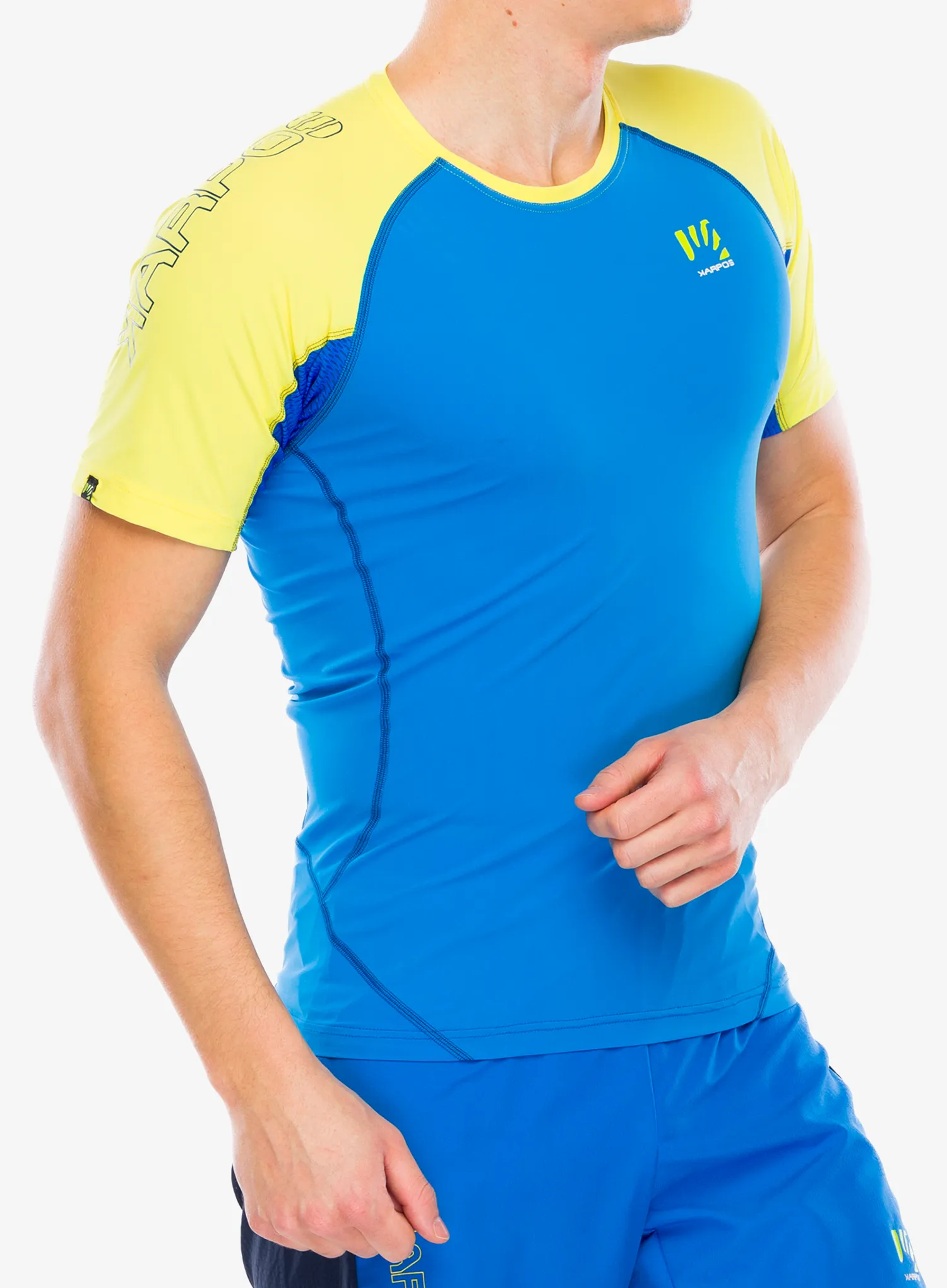 Футболка для бігу Karpos Lavaredo Jersey - indigo bunting/high visibility