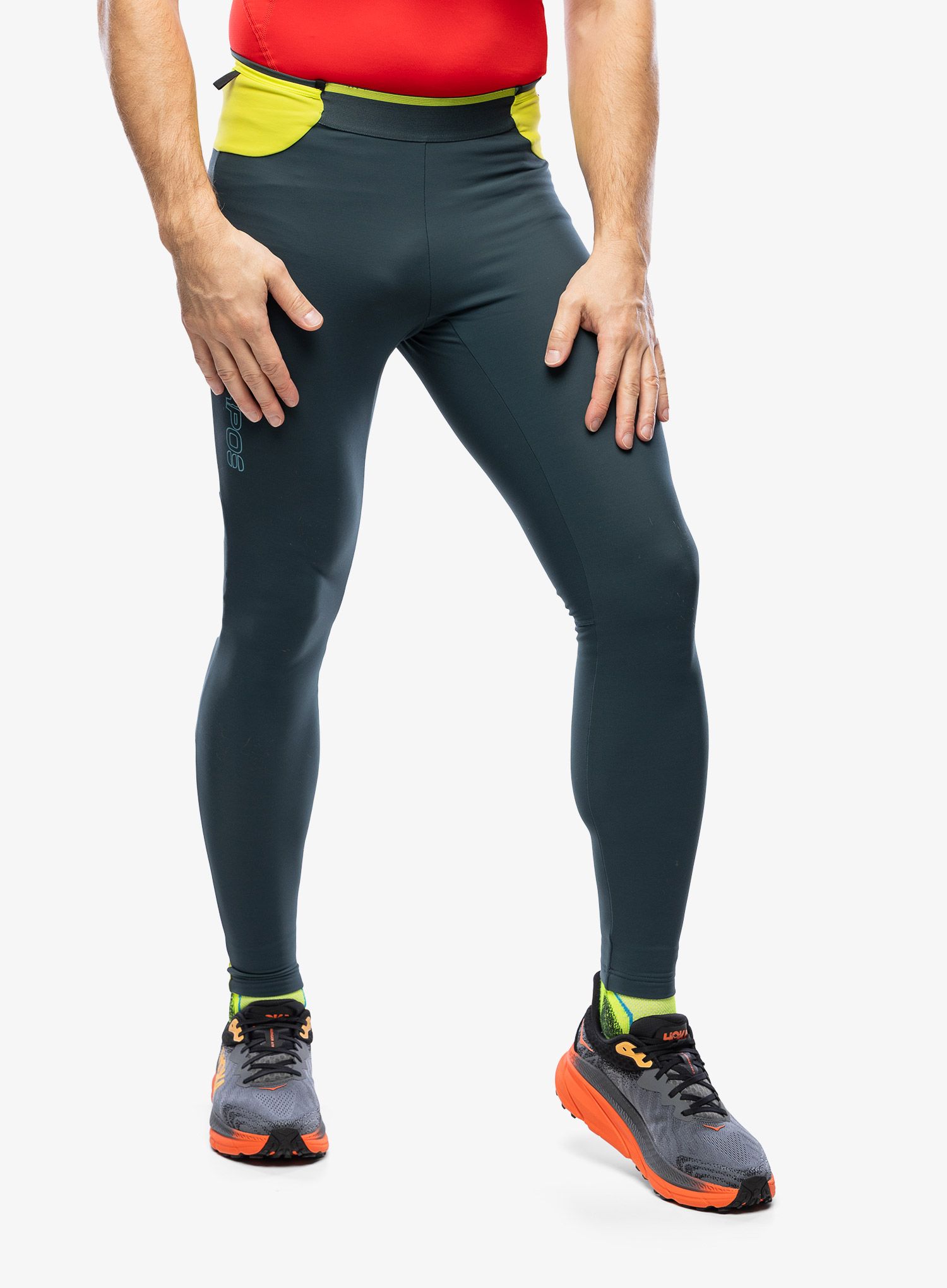 Легінси для бігу Karpos Lavaredo Plus Winter Tight - forest/kiwi colada