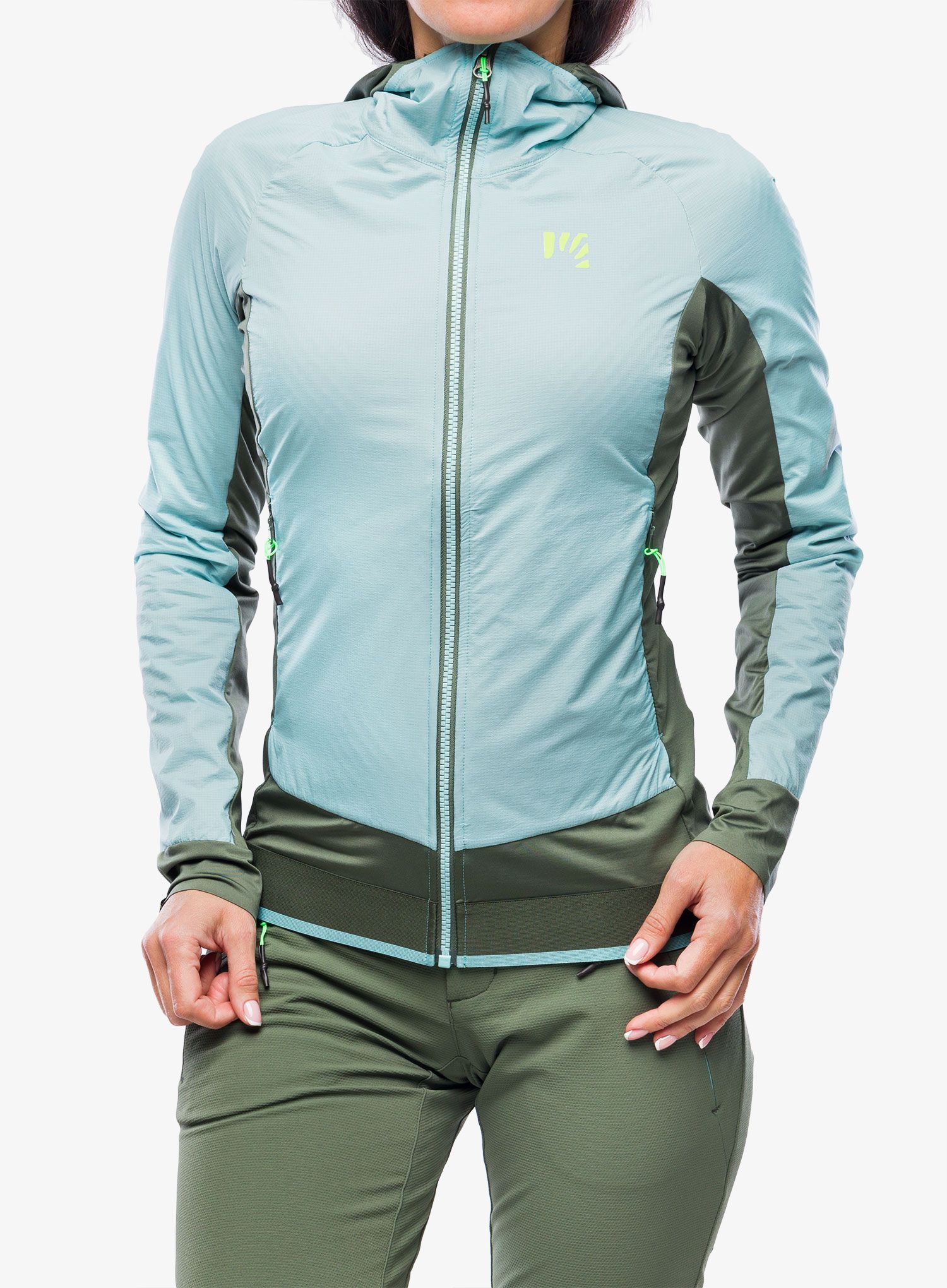 Куртка для бігу жіноча Karpos Lavaredo Winter Jacket - aqua sky/thyme