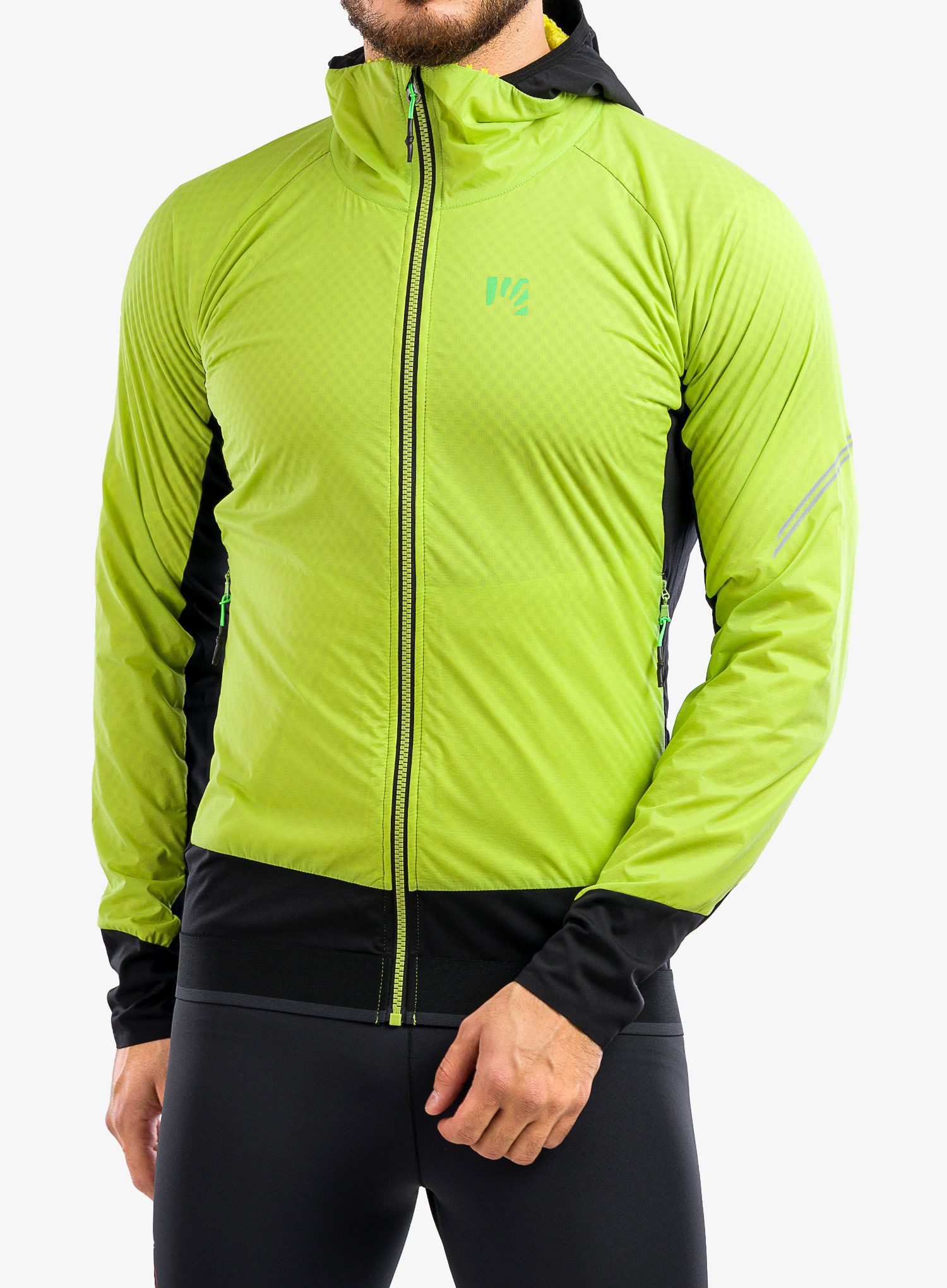 Куртка для бігу Karpos Lavaredo Winter Jacket - lime green/black