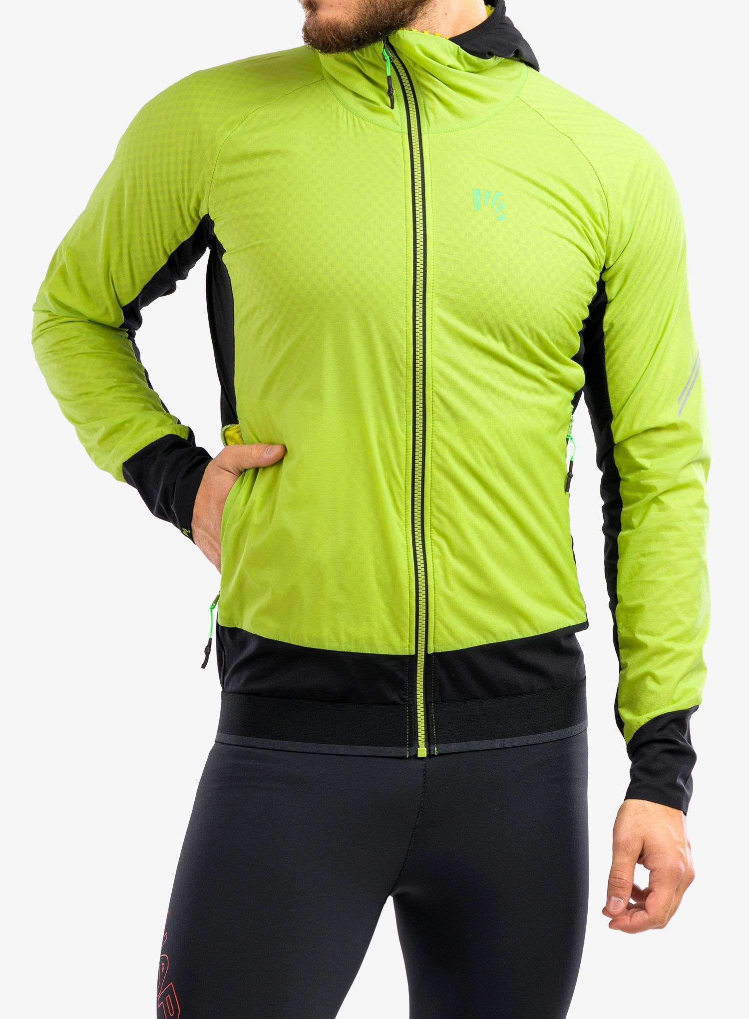 Куртка для бігу Karpos Lavaredo Winter Jacket - lime green/black