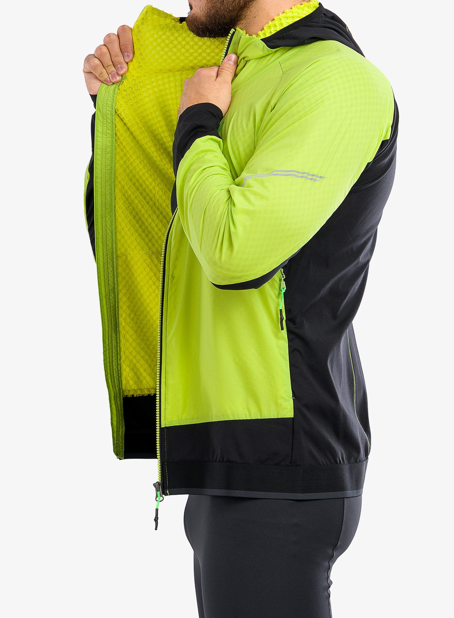 Куртка для бігу Karpos Lavaredo Winter Jacket - lime green/black