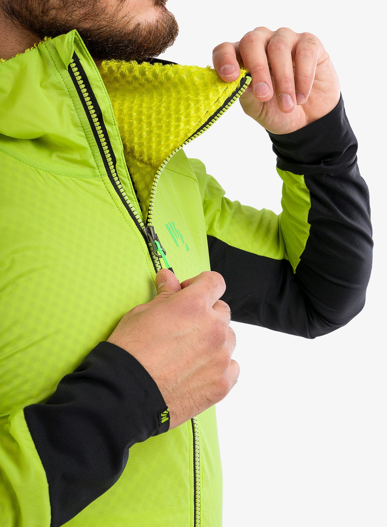 Куртка для бігу Karpos Lavaredo Winter Jacket - lime green/black