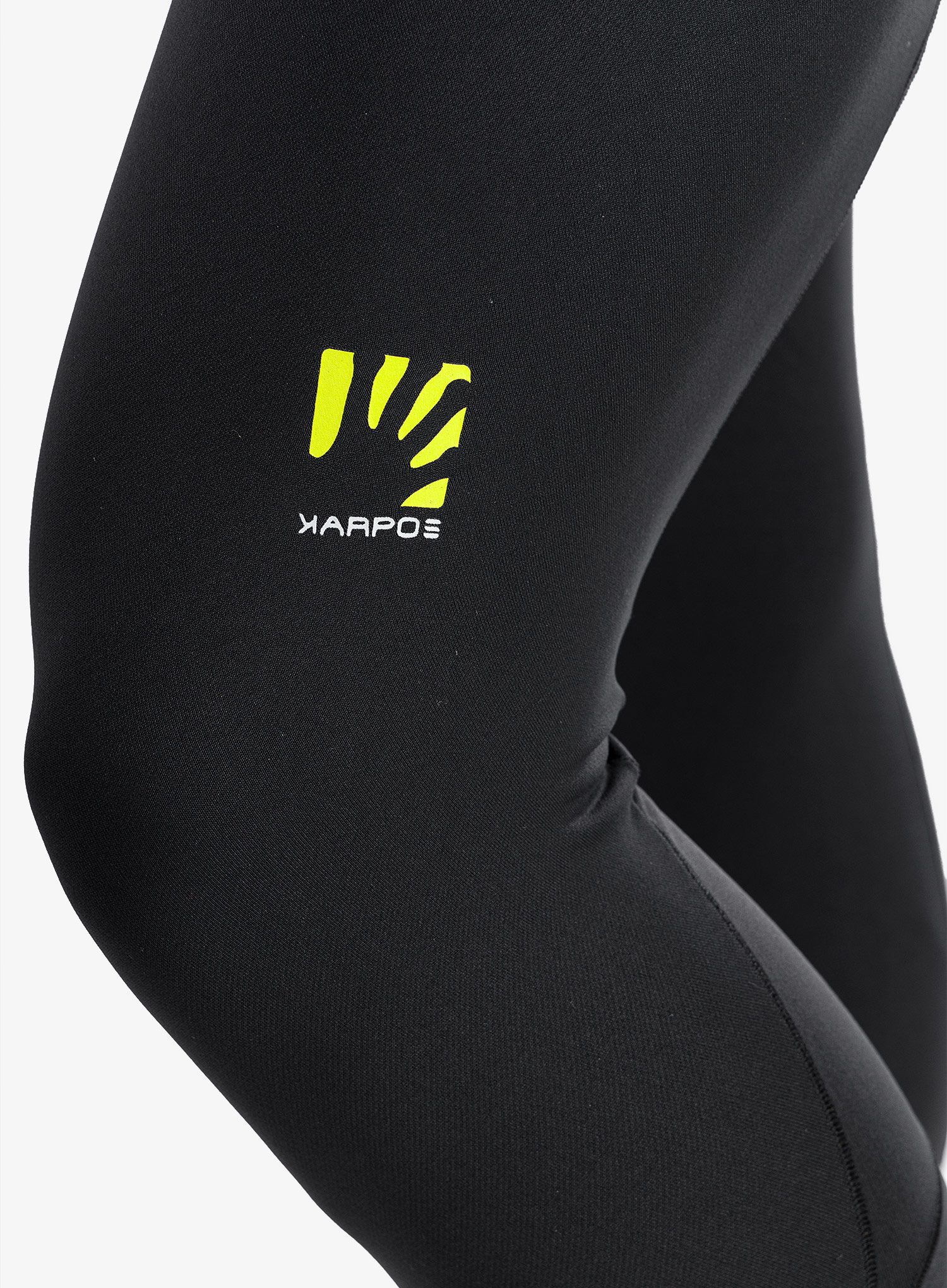 Легінси для бігу Karpos Lavaredo Winter Tight - black/lime green/grenadine