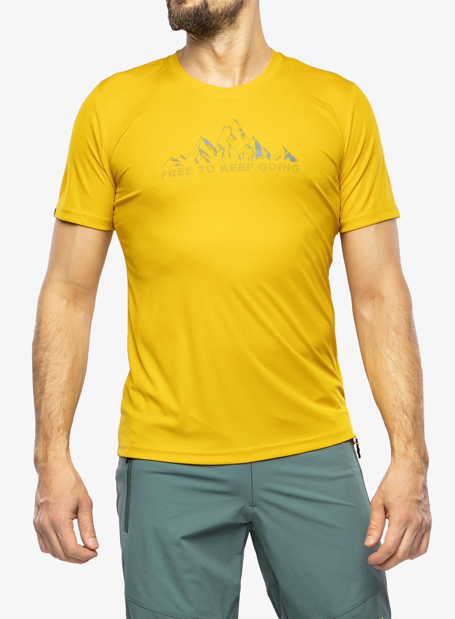 Футболка Karpos Loma Print Jersey - lemon curry
