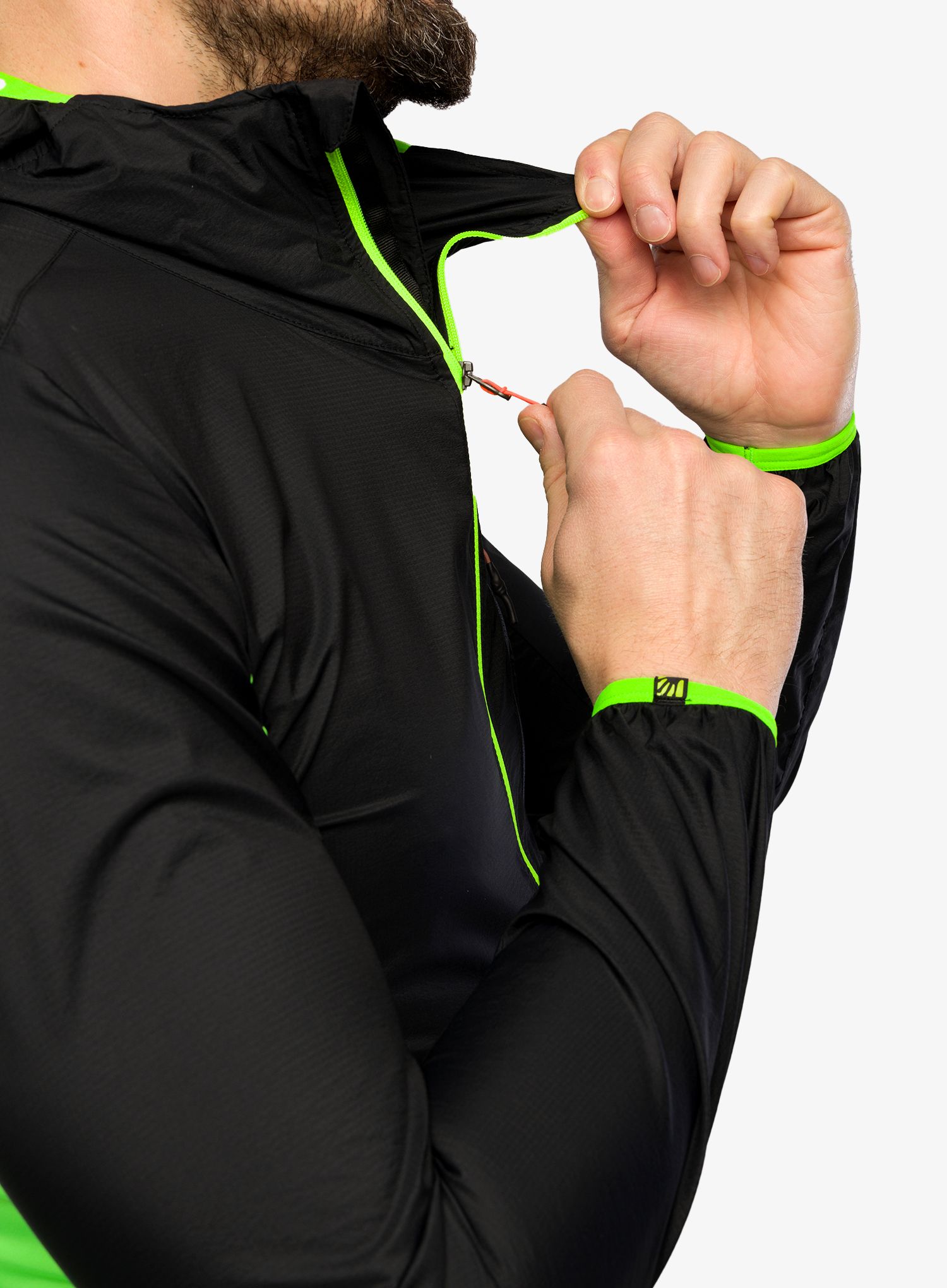 Вітровка Karpos Lot Evo Jacket - black/jasmine green