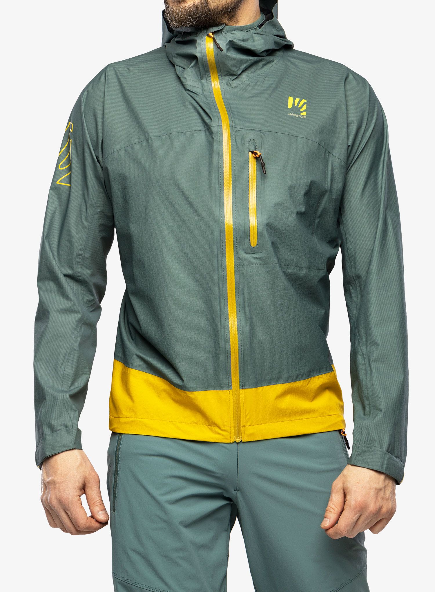 Куртка дощовик Karpos Lot Rain Jacket - north atlantic/lemon curry