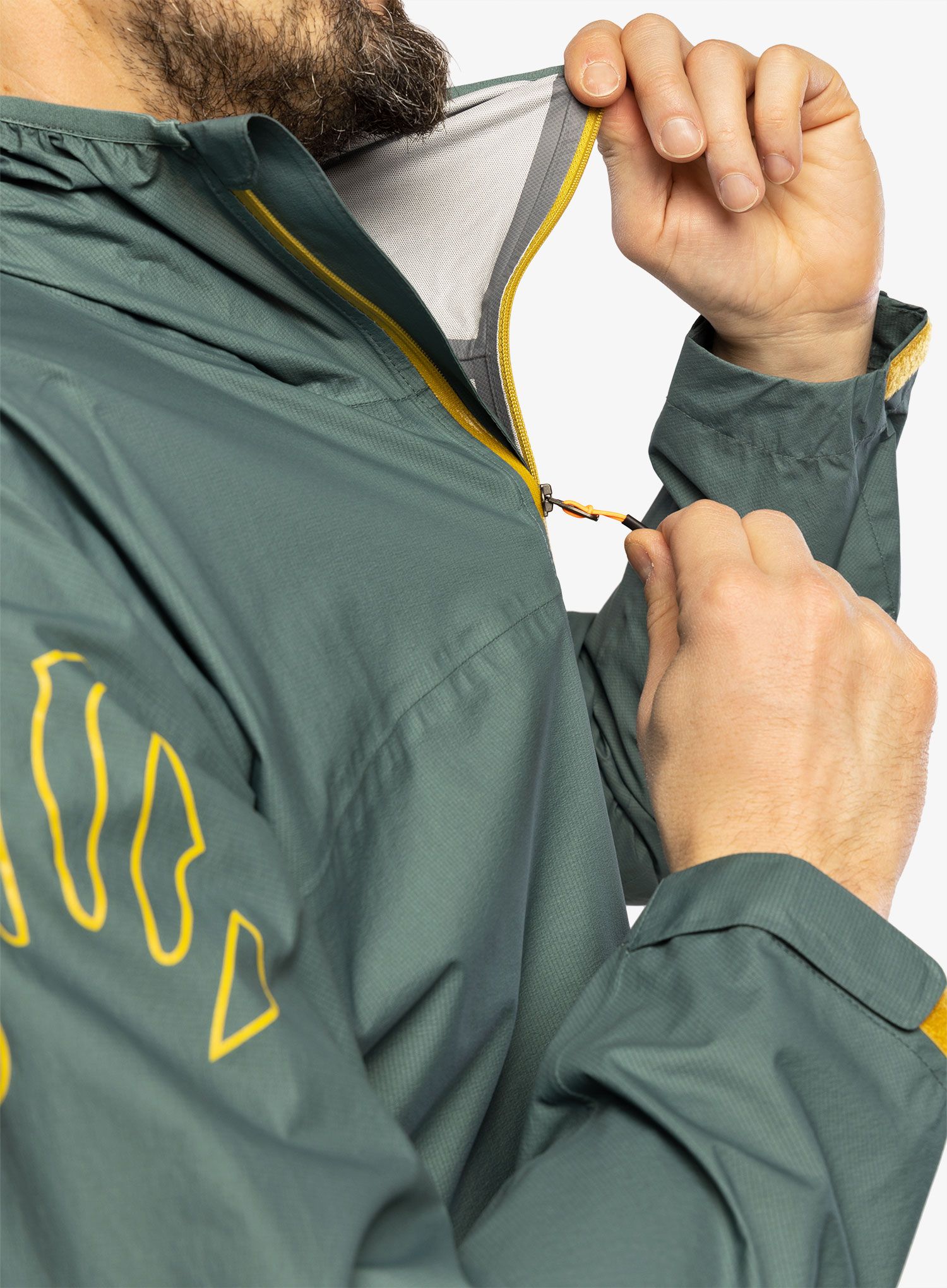 Куртка дощовик Karpos Lot Rain Jacket - north atlantic/lemon curry