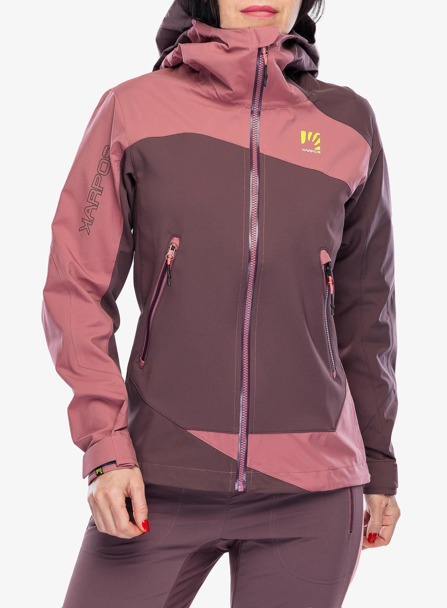 Куртка скітурингова жіноча Karpos Marmolada Jacket - huckleberry/deco rose