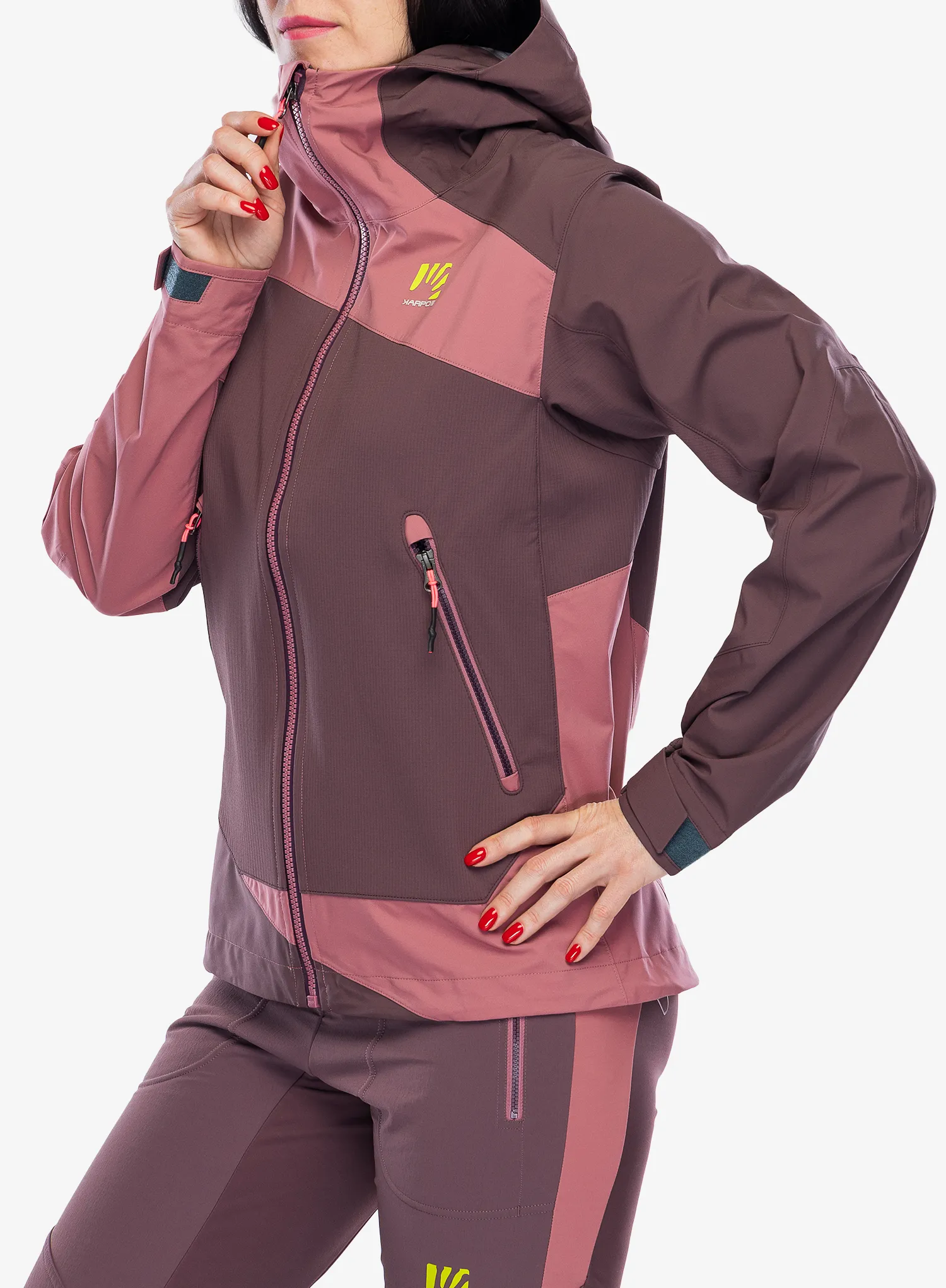 Куртка скітурингова жіноча Karpos Marmolada Jacket - huckleberry/deco rose