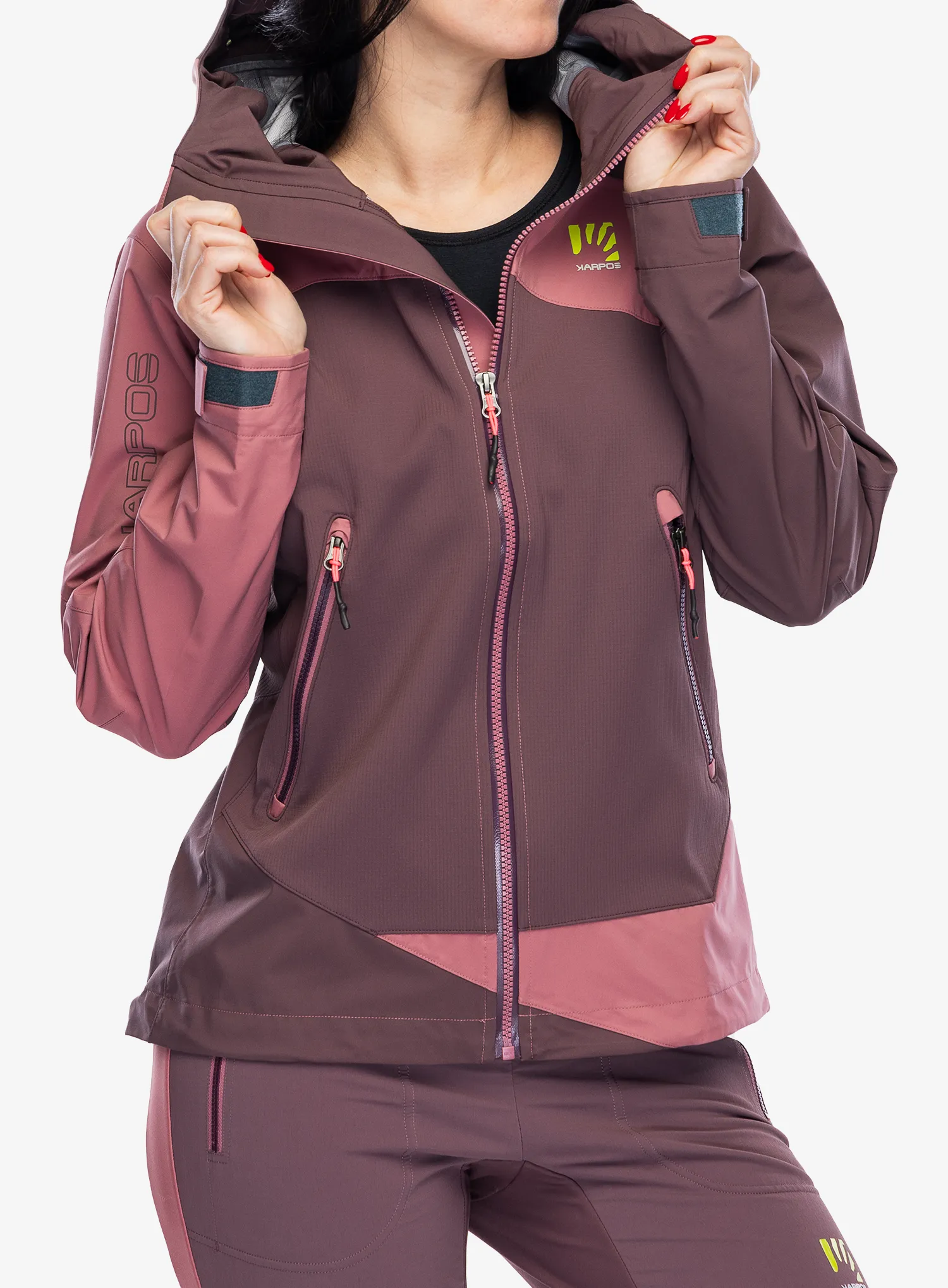 Куртка скітурингова жіноча Karpos Marmolada Jacket - huckleberry/deco rose