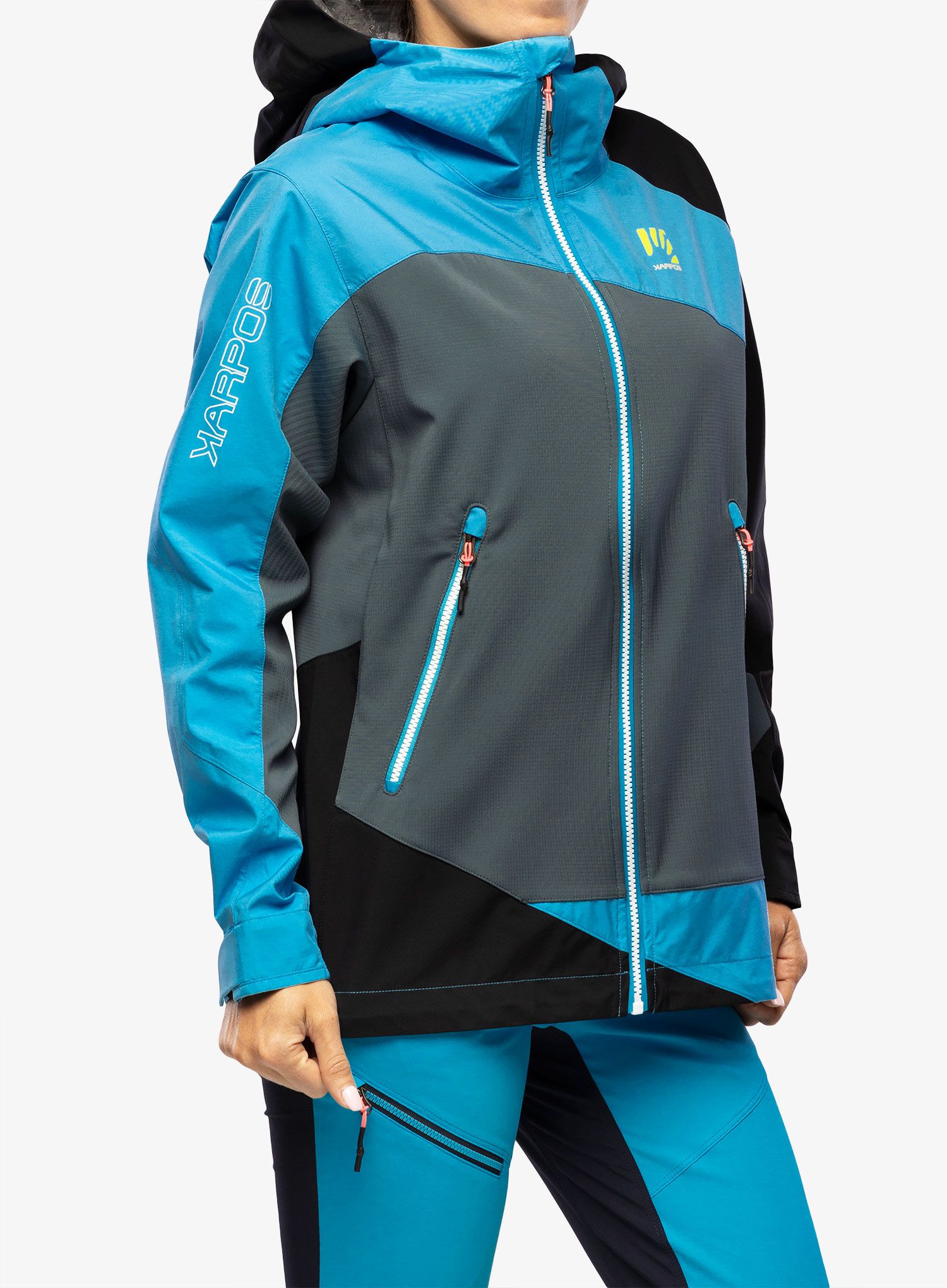 Куртка лижна жіноча Karpos Marmolada Jacket - dark slate/blue atoll/black