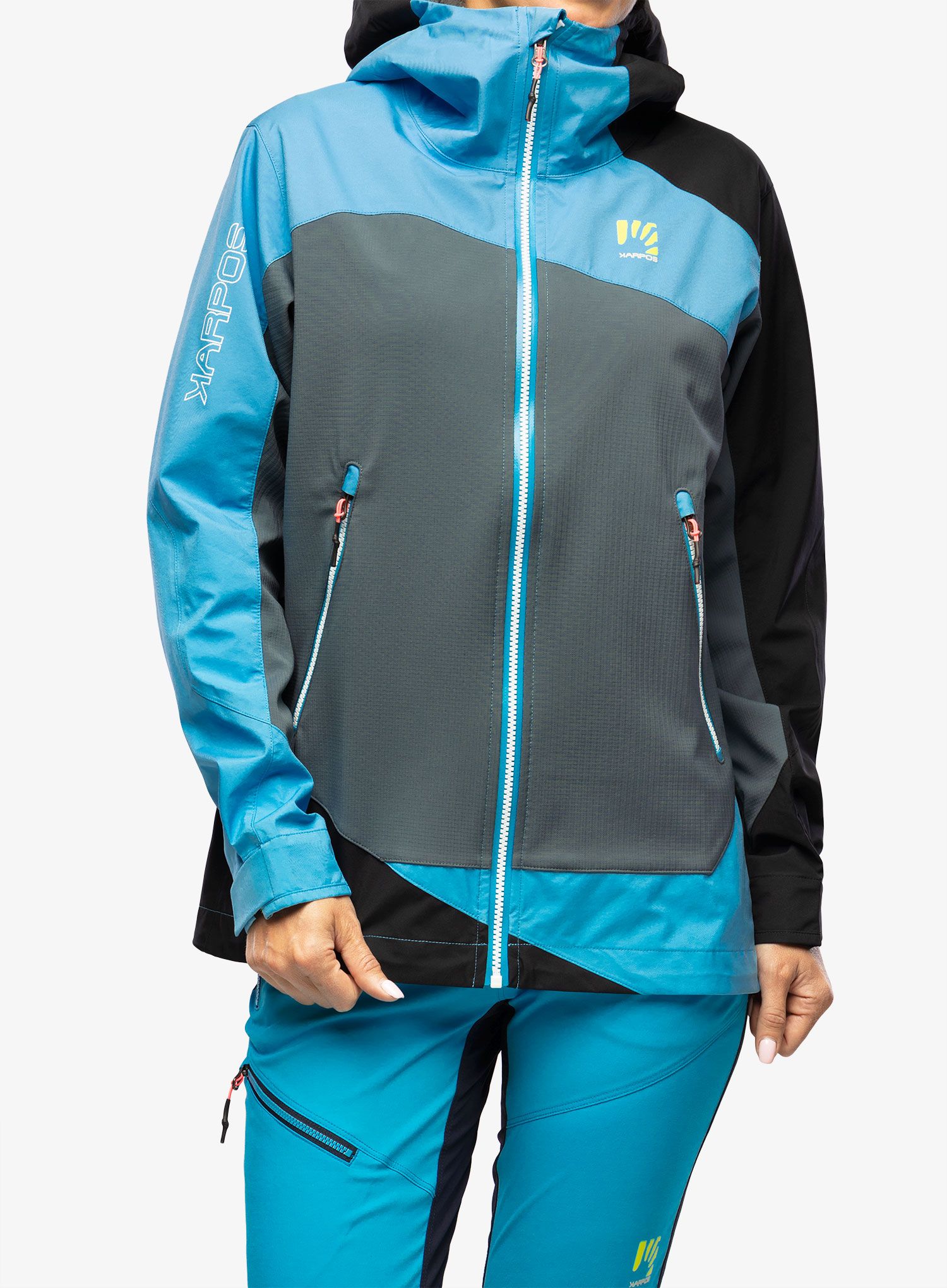 Куртка лижна жіноча Karpos Marmolada Jacket - dark slate/blue atoll/black
