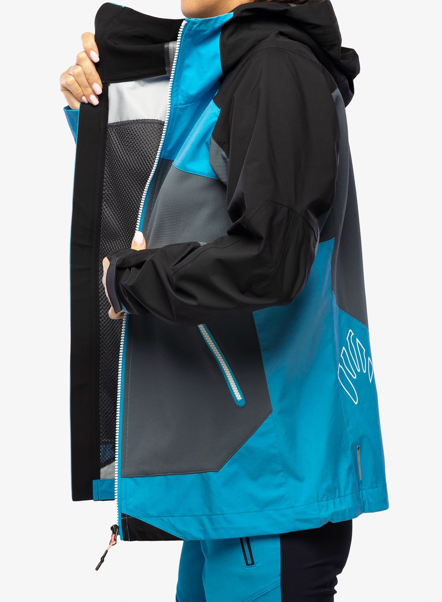 Куртка лижна жіноча Karpos Marmolada Jacket - dark slate/blue atoll/black