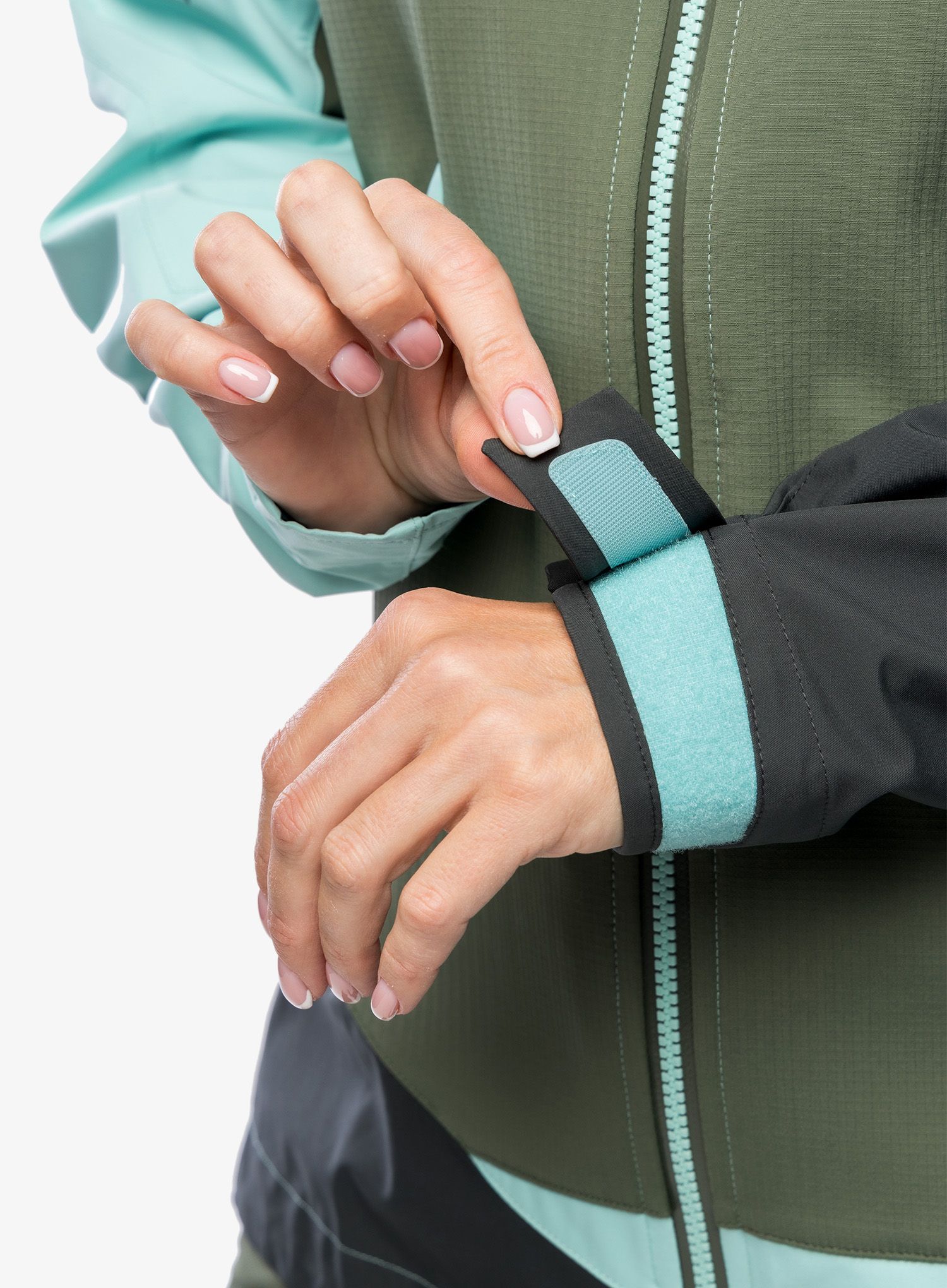 Куртка скітурингова жіноча Karpos Marmolada Jacket - thyme/aqua sky/black sand