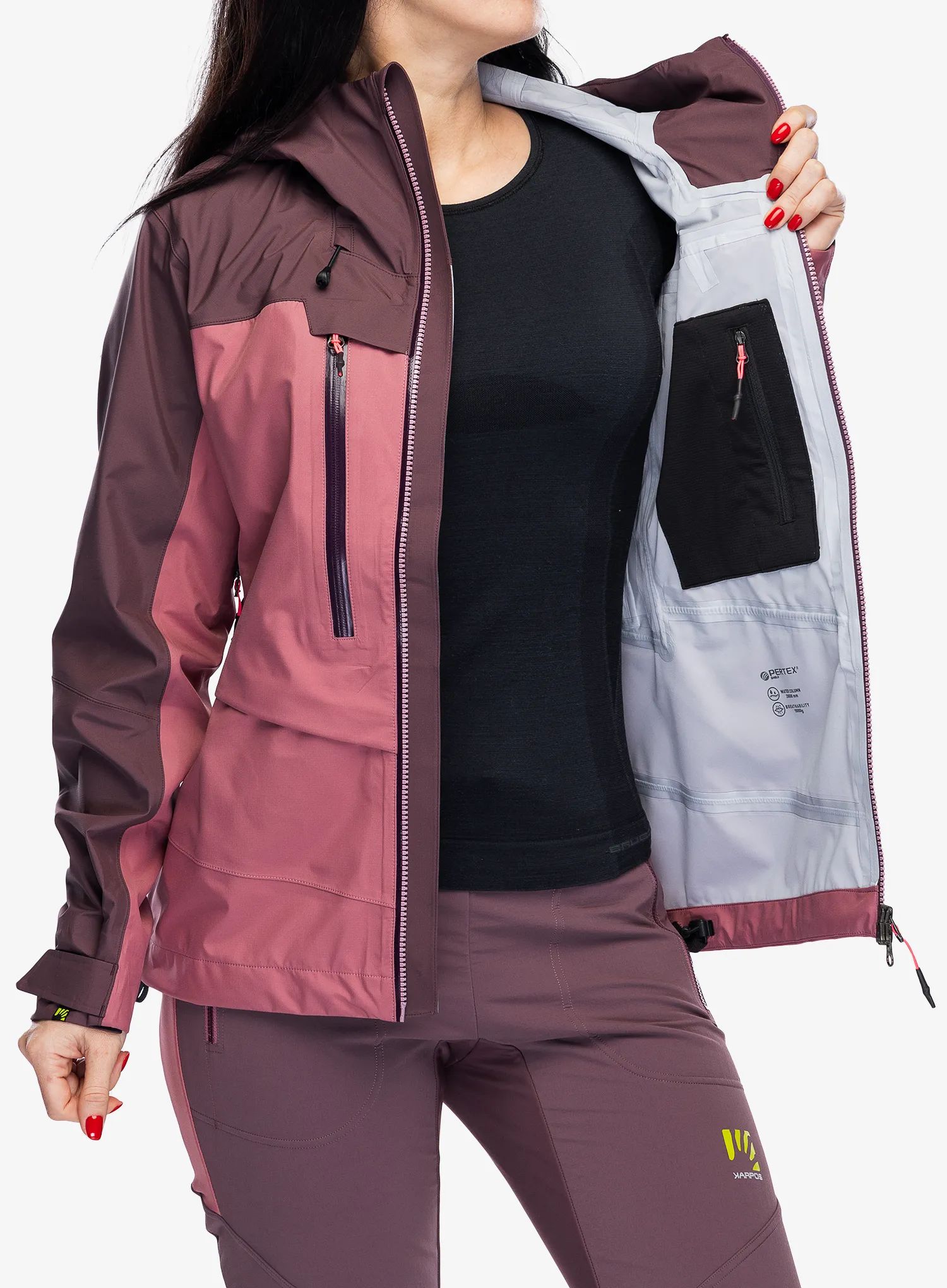 Куртка скітурингова жіноча Karpos Midi Shell Jacket - deco rose/huckleberry