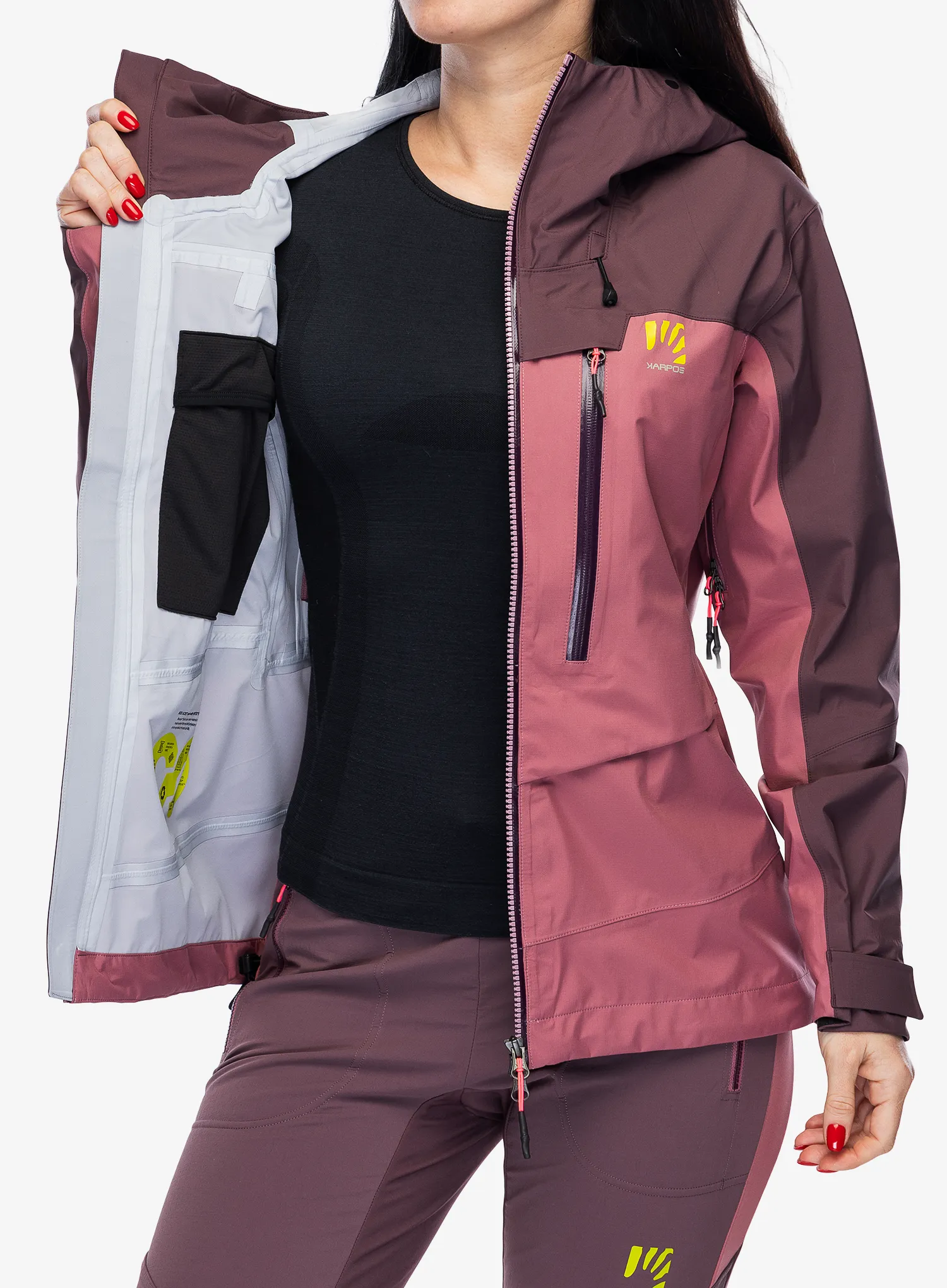 Куртка скітурингова жіноча Karpos Midi Shell Jacket - deco rose/huckleberry