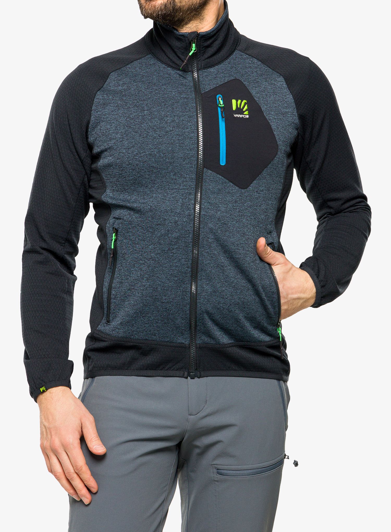 Кофта на замку Karpos Odle Fleece - india ink/black