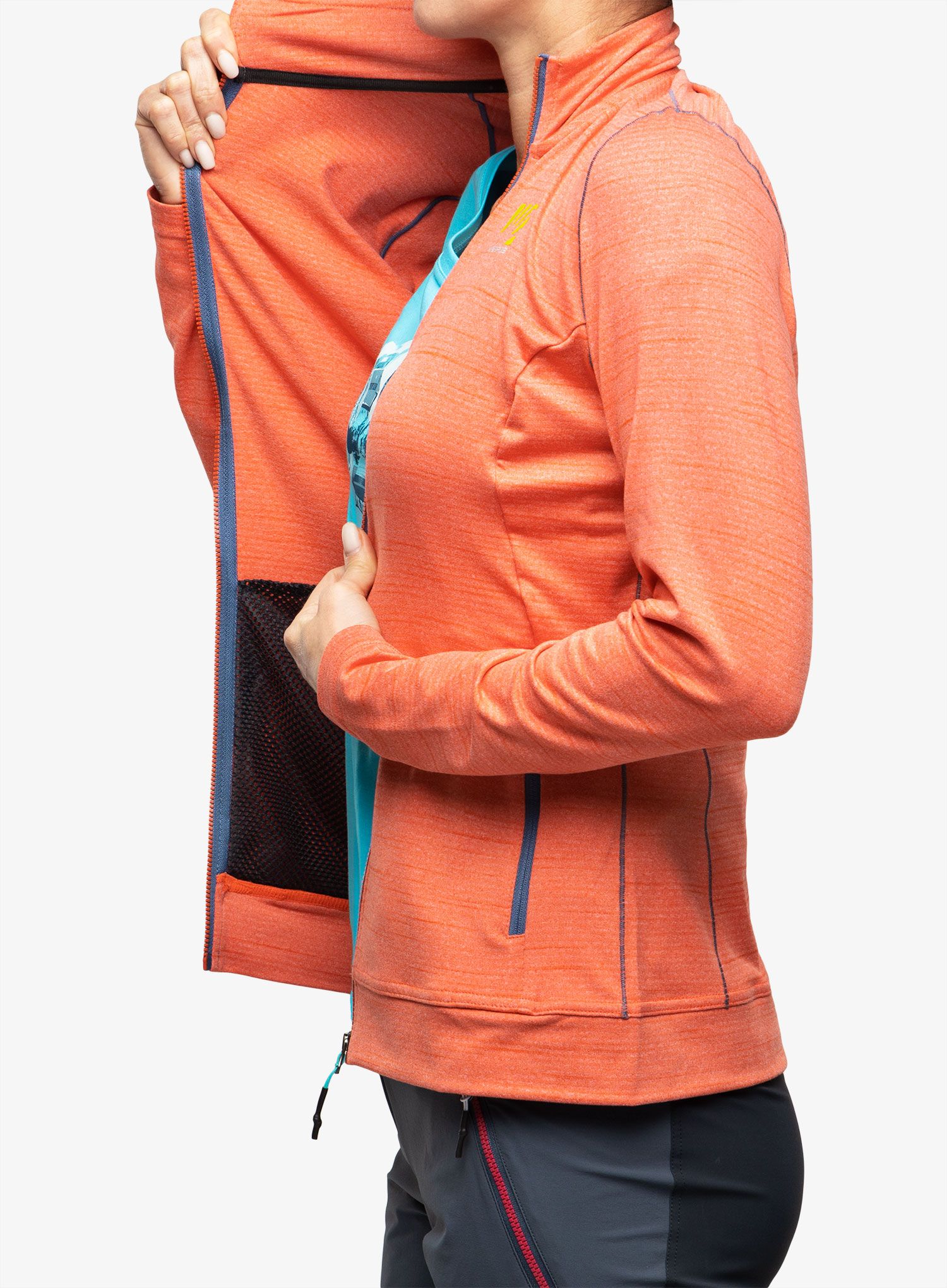 Кофта флісова жіноча Karpos Pomedes Fleece - hot coral