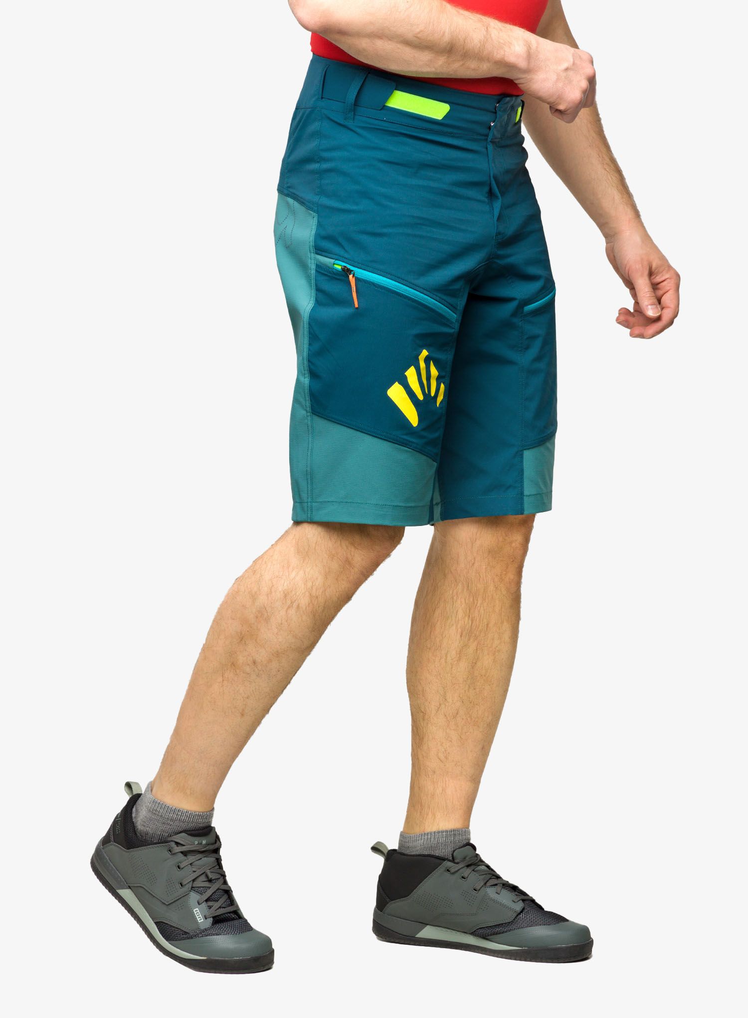 Велошорти Karpos Rapid Baggy Short - refl.pond/hydro/yellow fluo