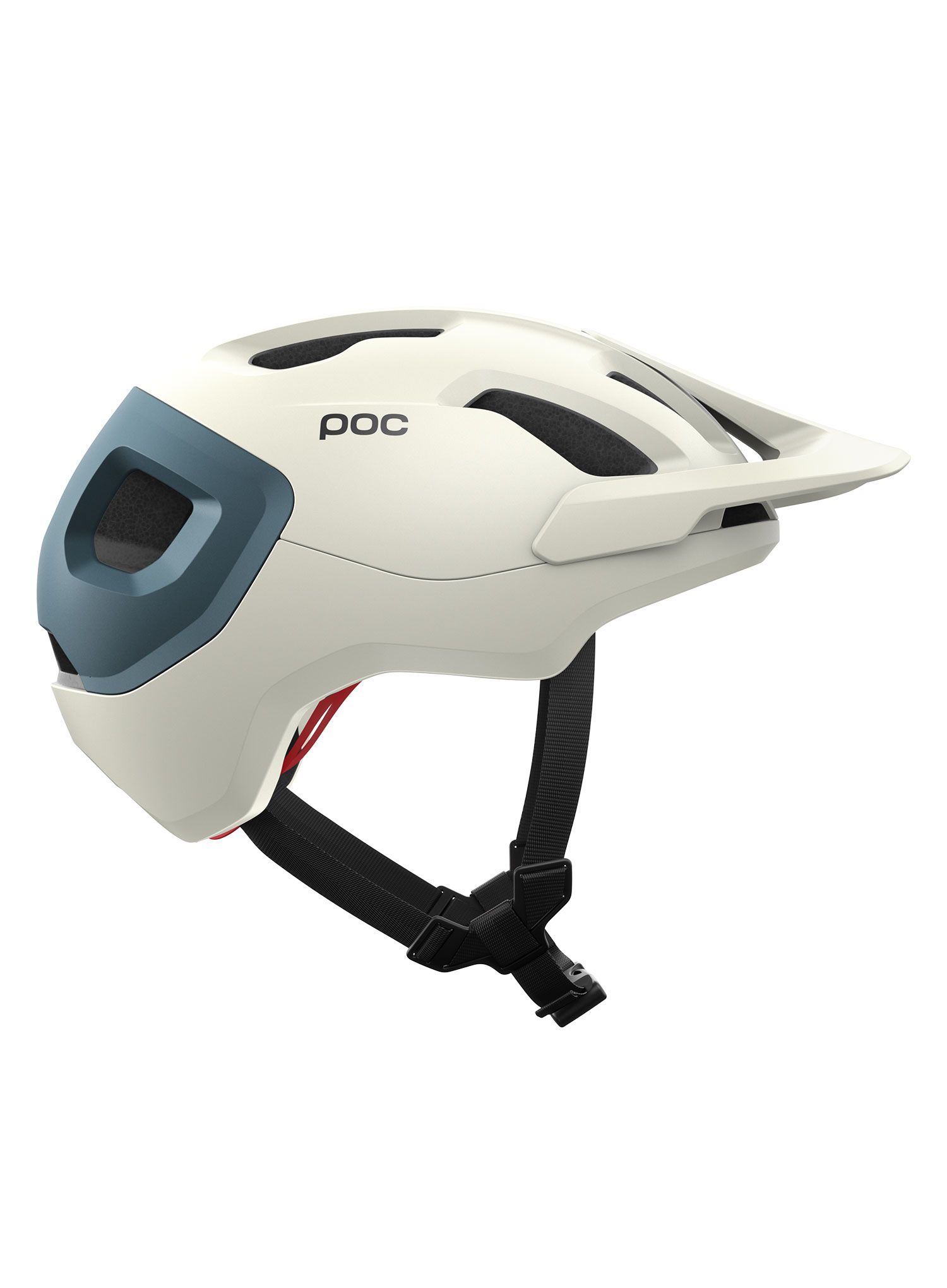 Шолом велосипедний POC Axion Race Mips - selentine white/calcite blue