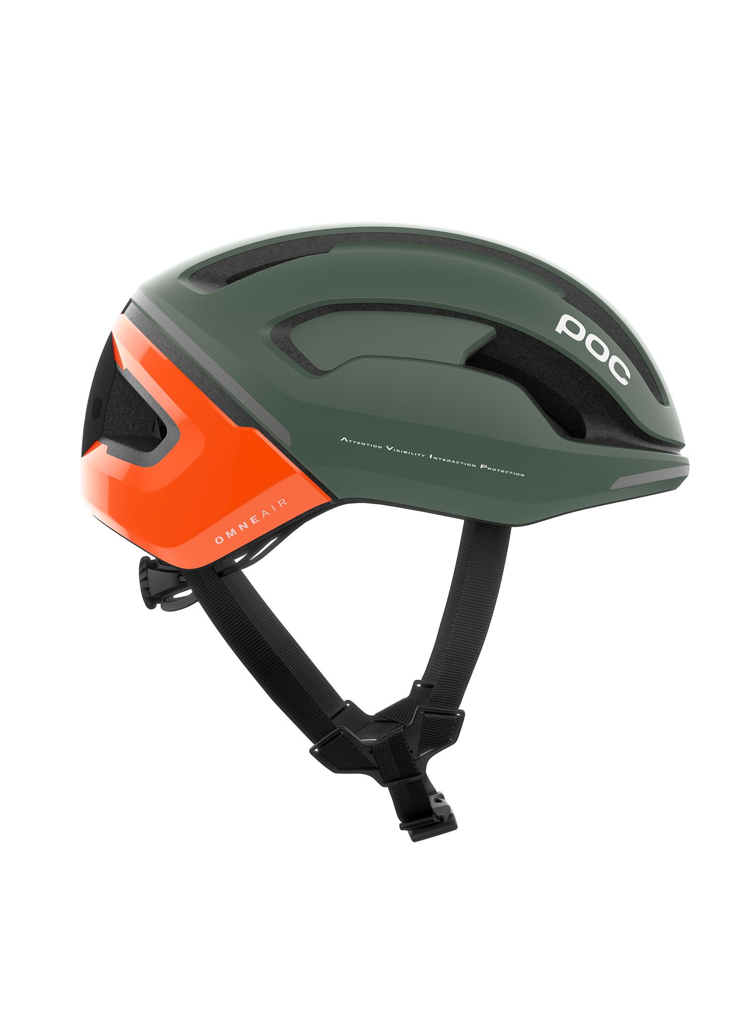 Шолом велосипедний POC Omne Beacon Mips - fluo orange/epidote green matt