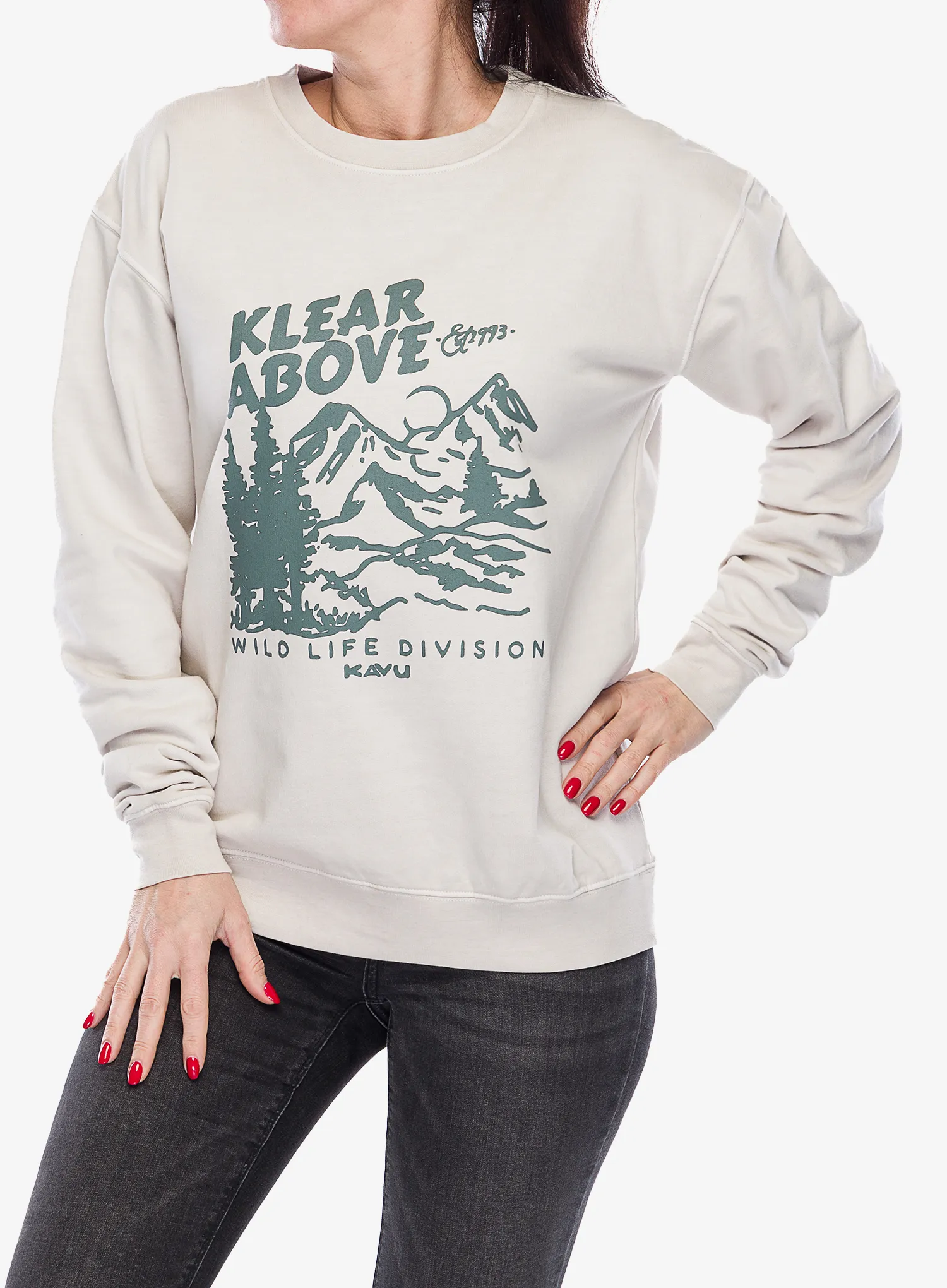 Кофта без каптура Kavu Core Crew - oatmeal