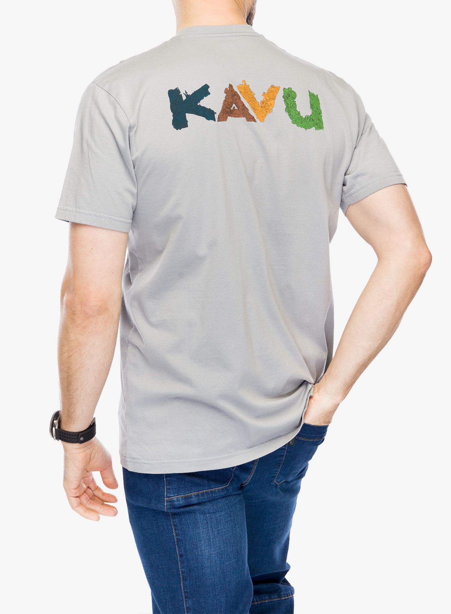 Футболка бавовняна Kavu Doddle Days - ultimate grey