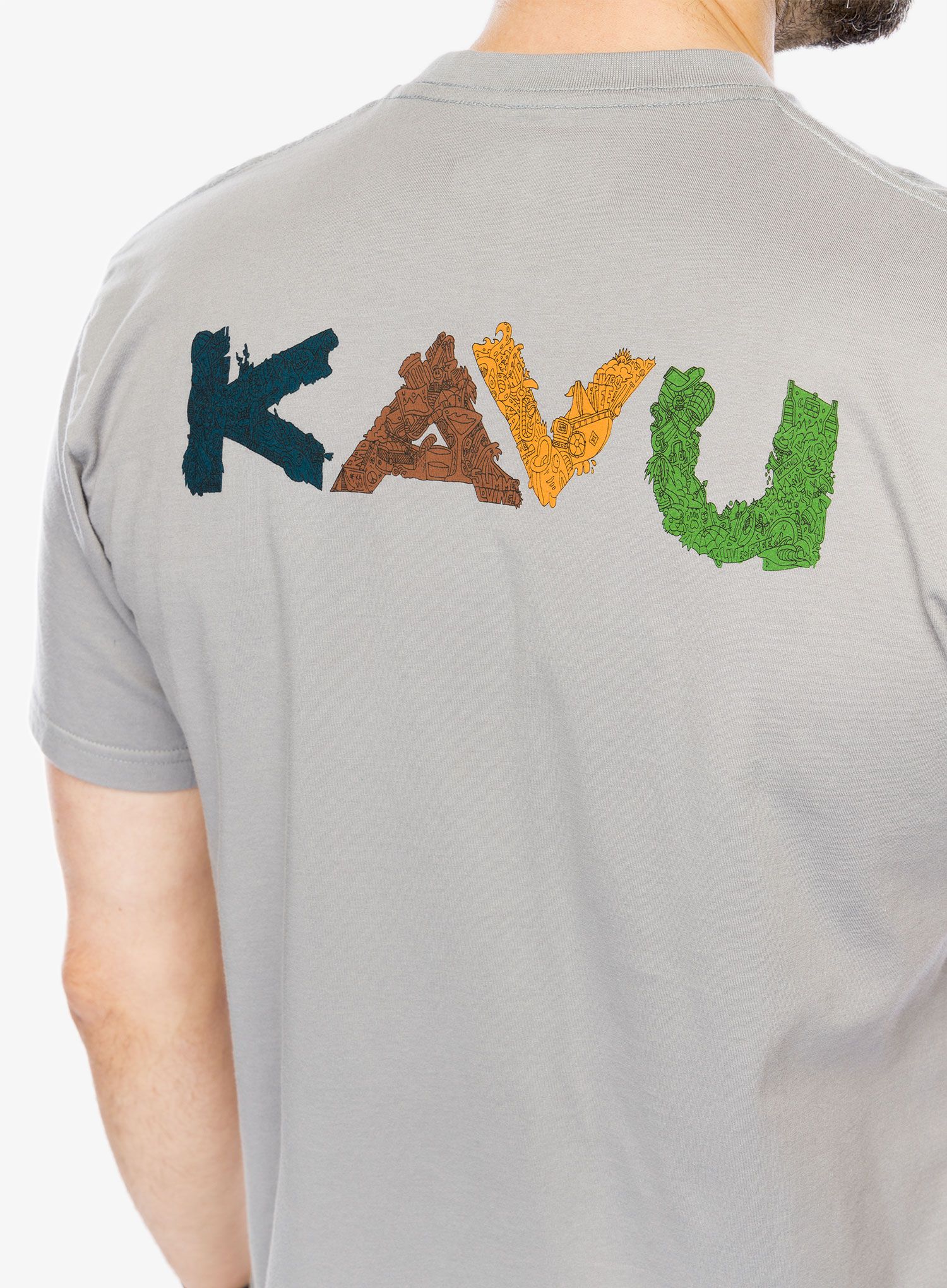 Футболка бавовняна Kavu Doddle Days - ultimate grey