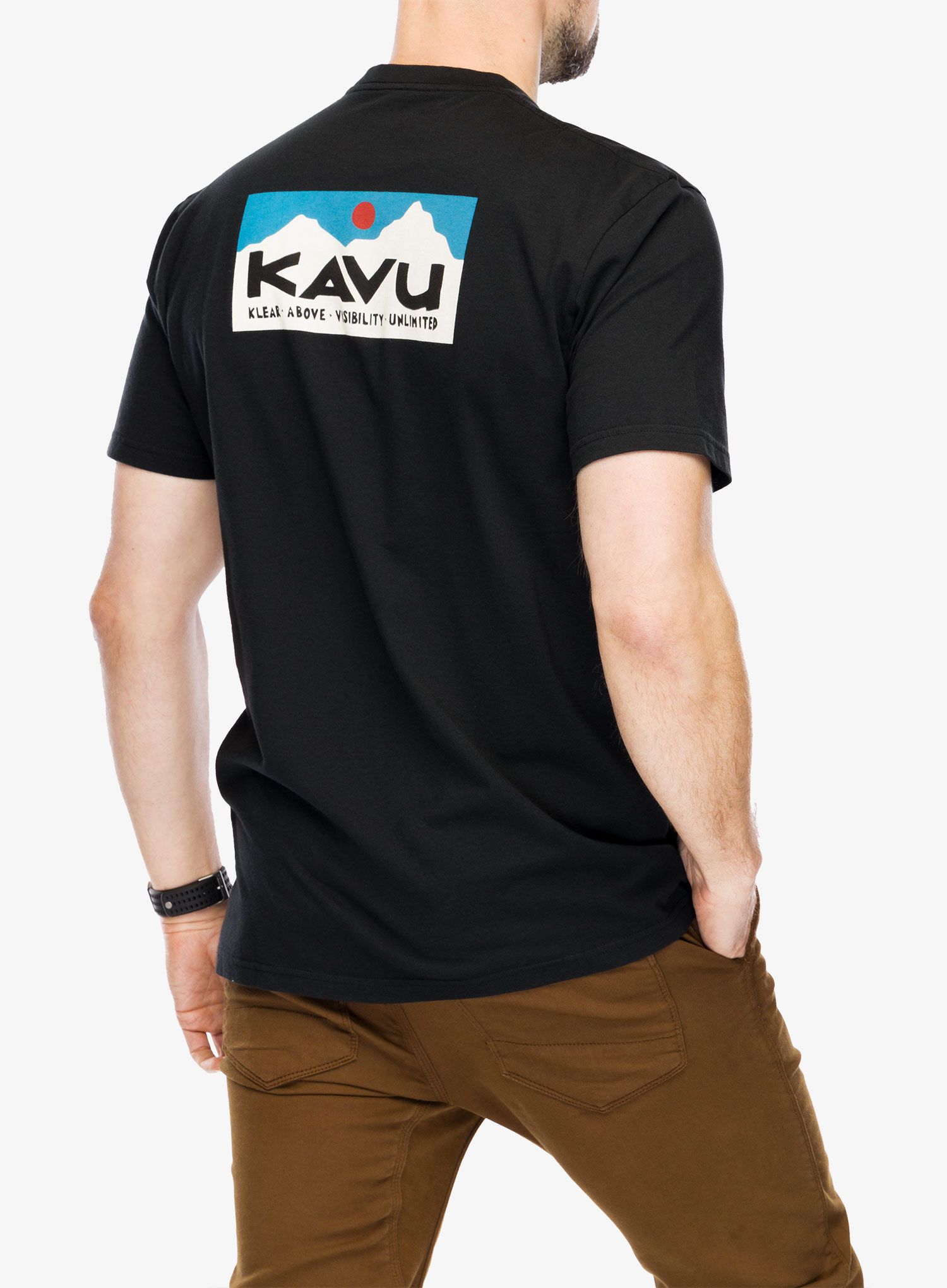 Футболка з принтом Kavu Klear Above Etch Art - black