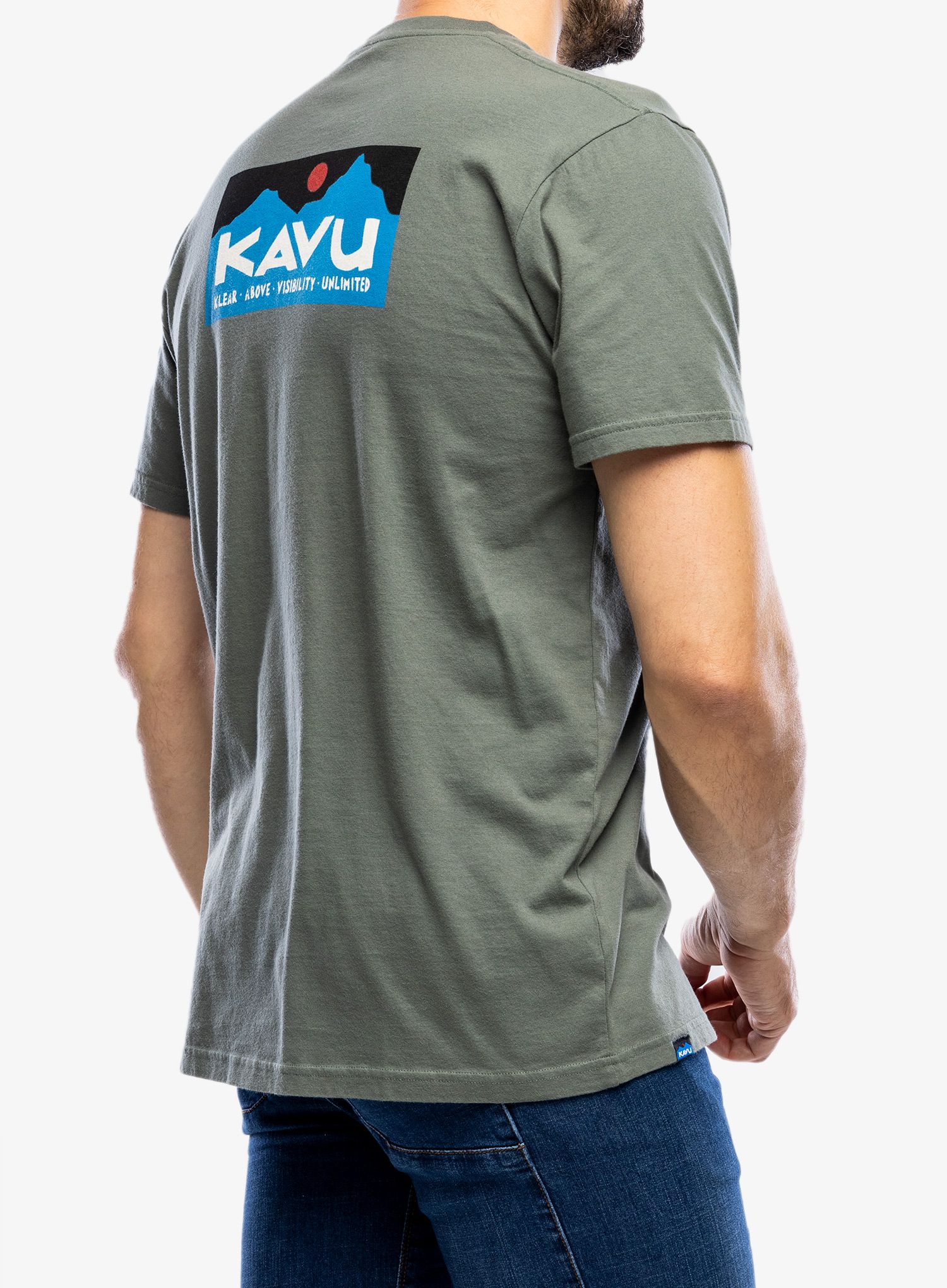 Футболка бавовняна Kavu Klear Above Etch Art - dark forest