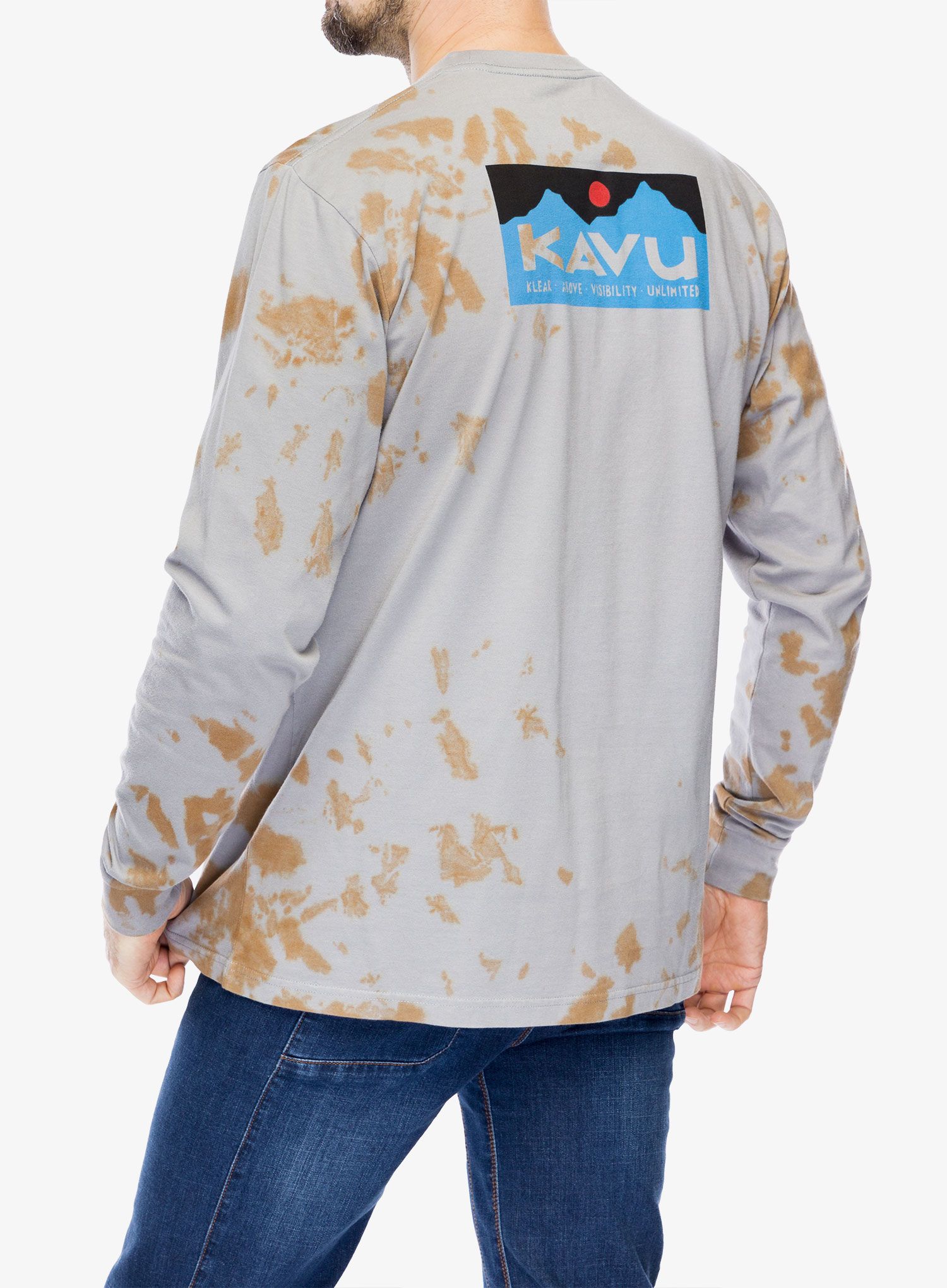 Футболка з довгими рукавами Kavu LS Etch Art - moonstone tie dye