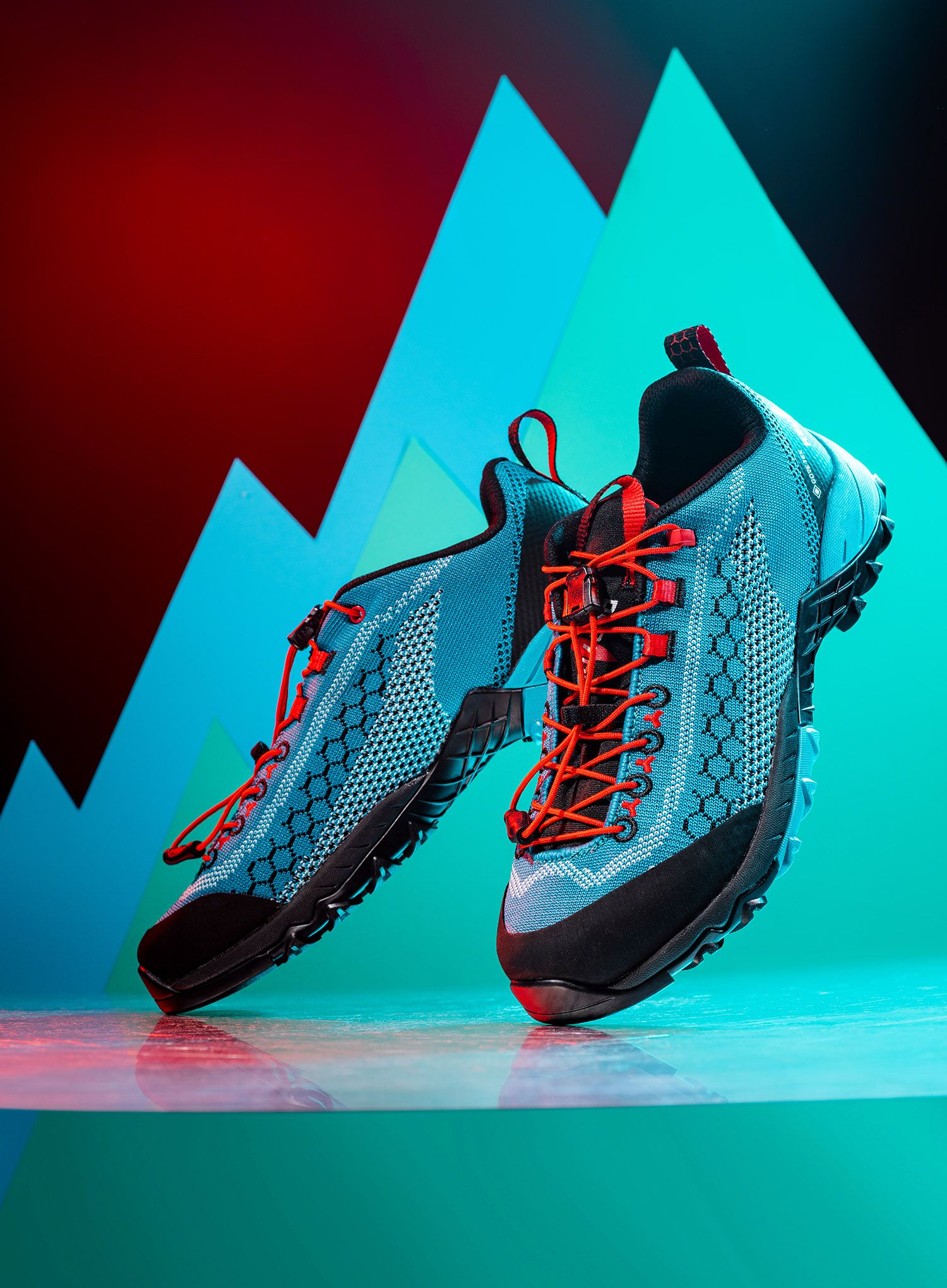 Черевики жіночі GORE-TEX Kayland Alpha Knit GTX - turquoise/red