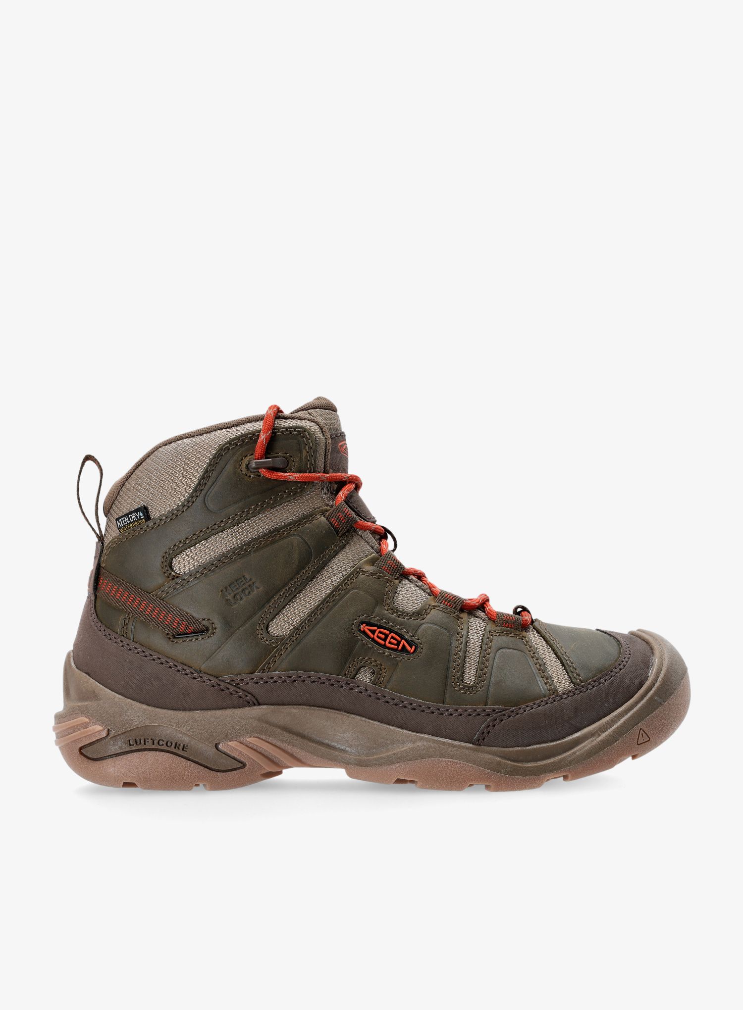 Черевики туристичні Keen Circadia Mid WP - dark olive/potters clay