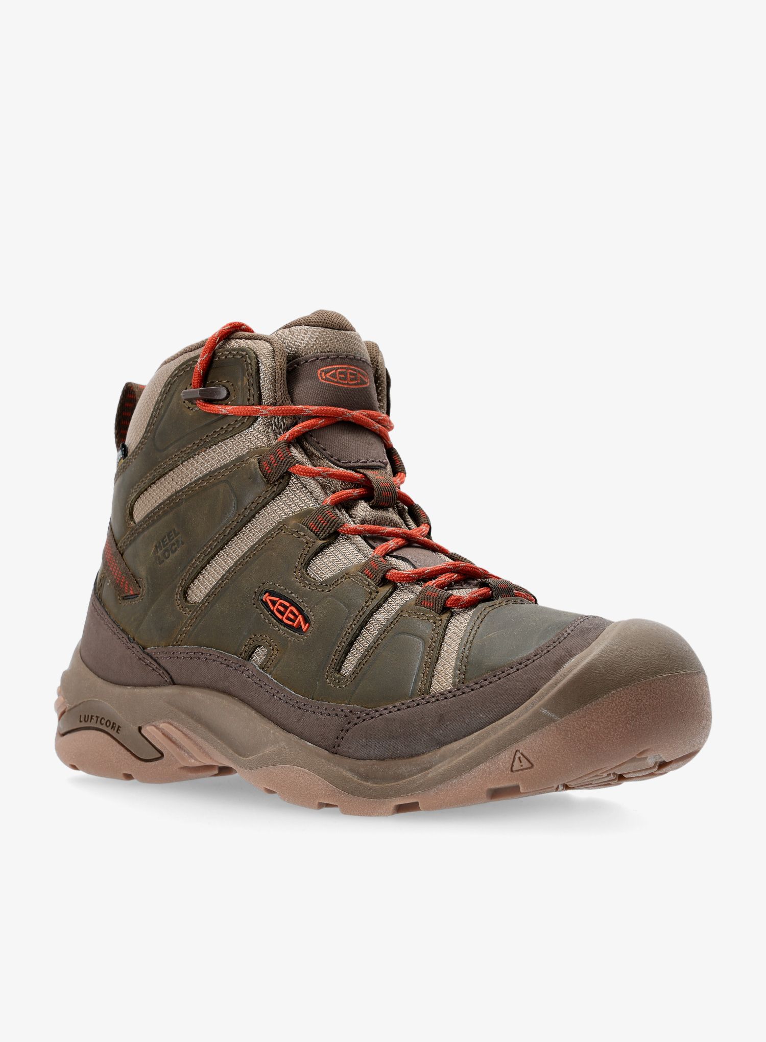 Черевики туристичні Keen Circadia Mid WP - dark olive/potters clay