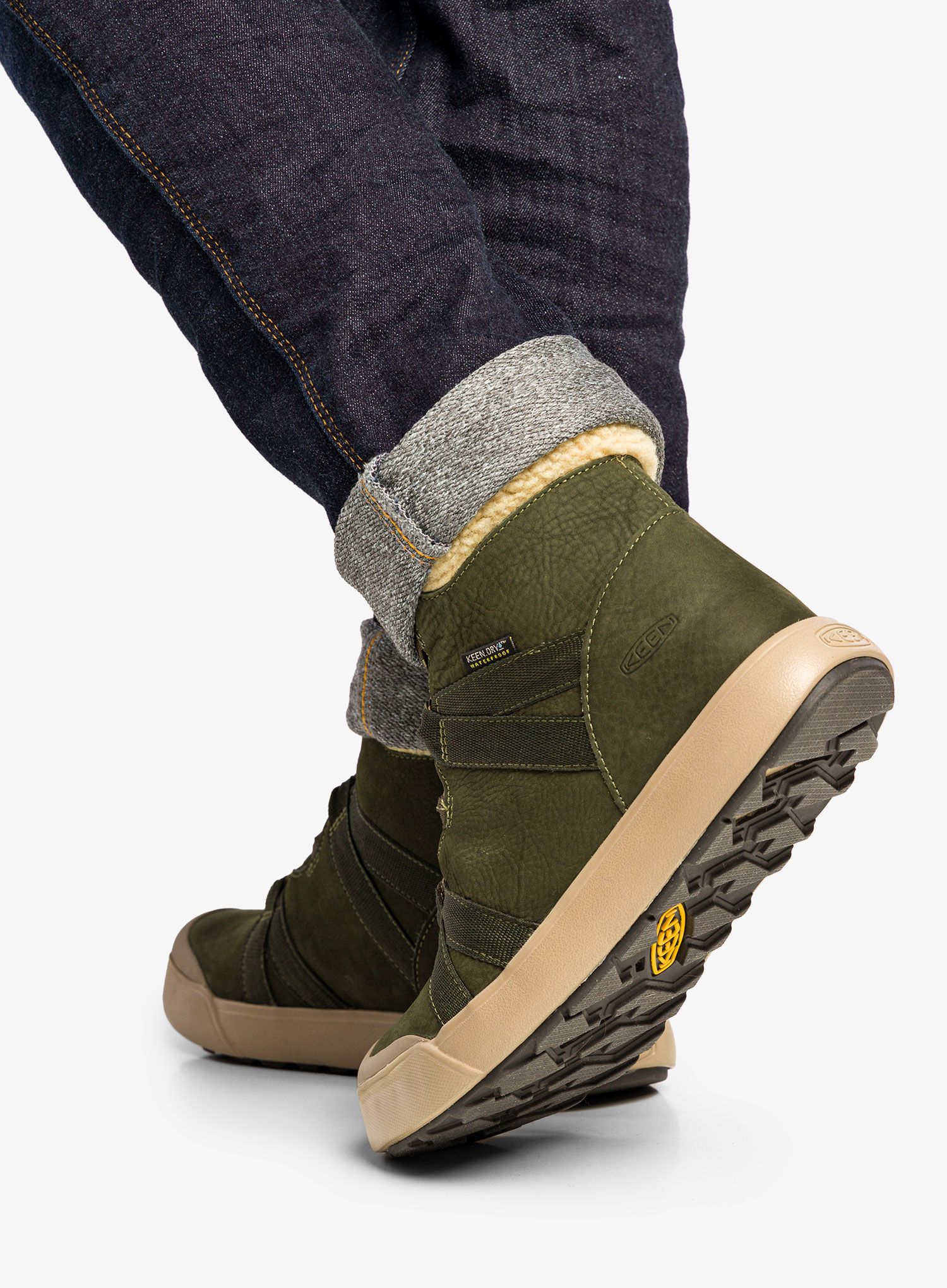 Черевики жіночі зимові Keen Elle Winter Boot WP - forest night/pink sand