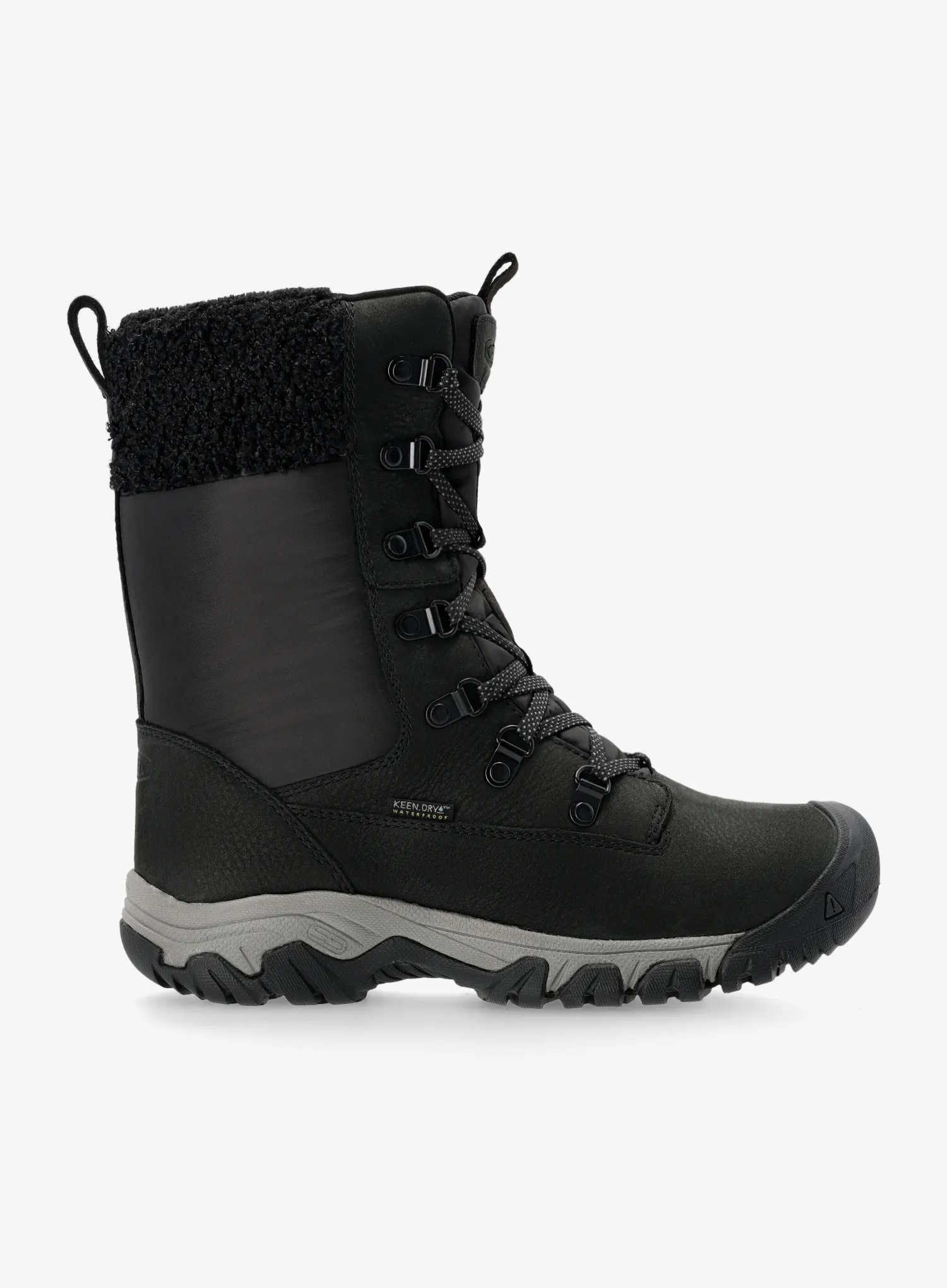 Черевики зимові жіночі Keen Greta Tall Boot WP - black/black