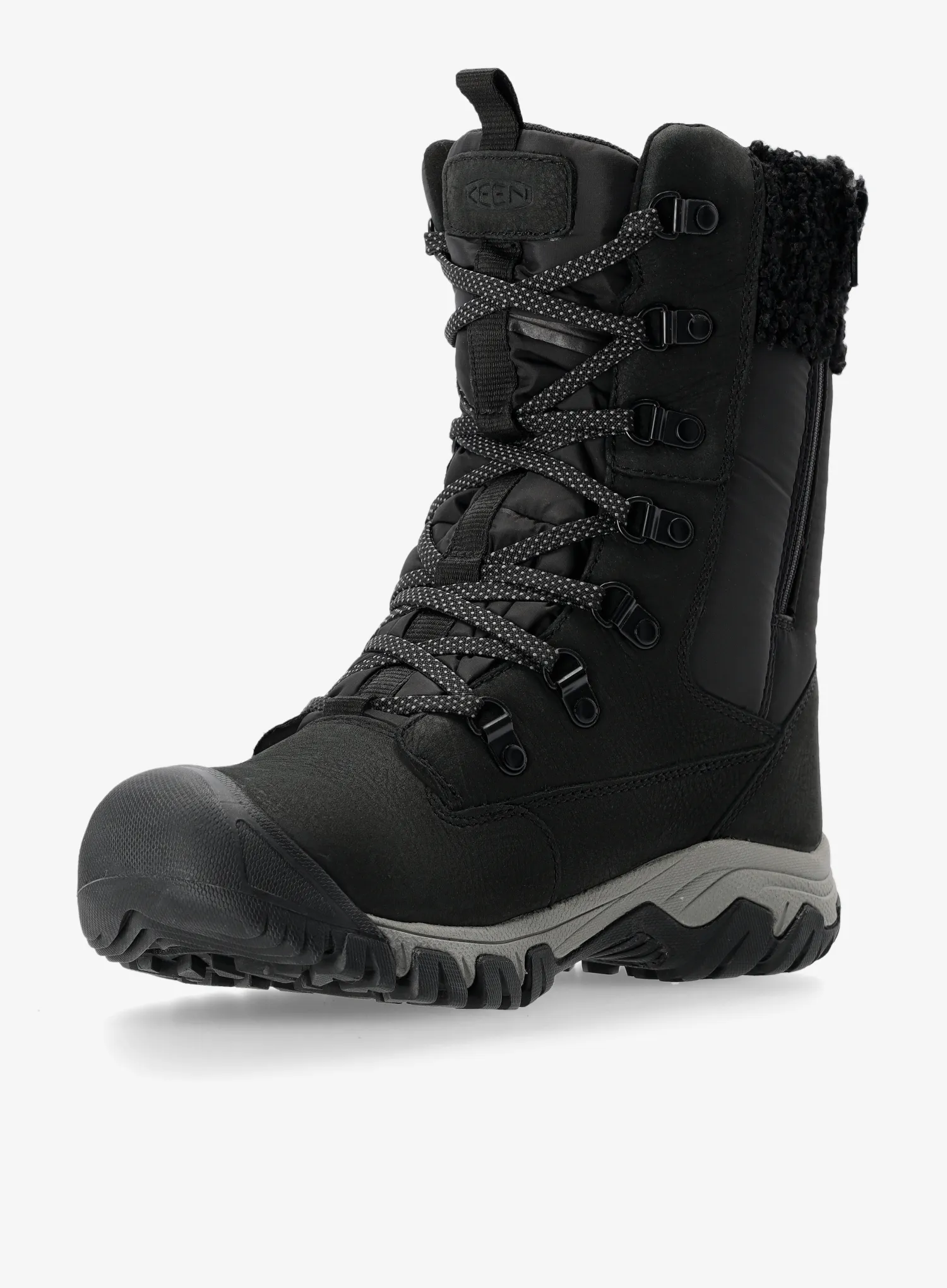 Черевики зимові жіночі Keen Greta Tall Boot WP - black/black