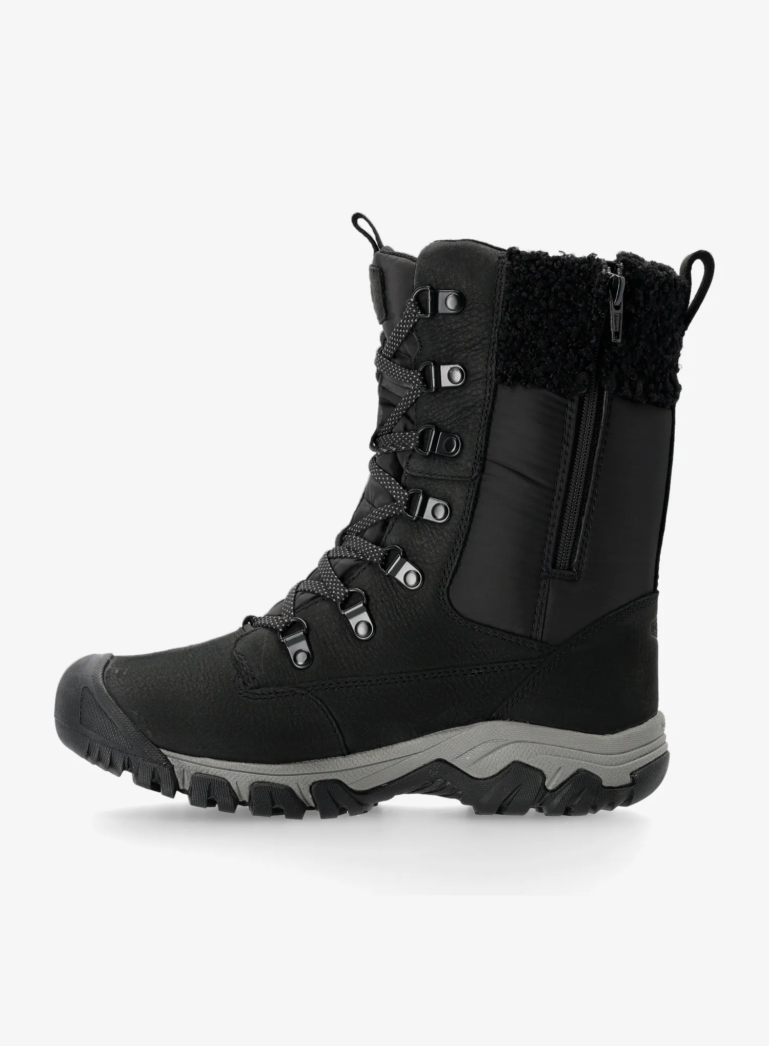 Черевики зимові жіночі Keen Greta Tall Boot WP - black/black