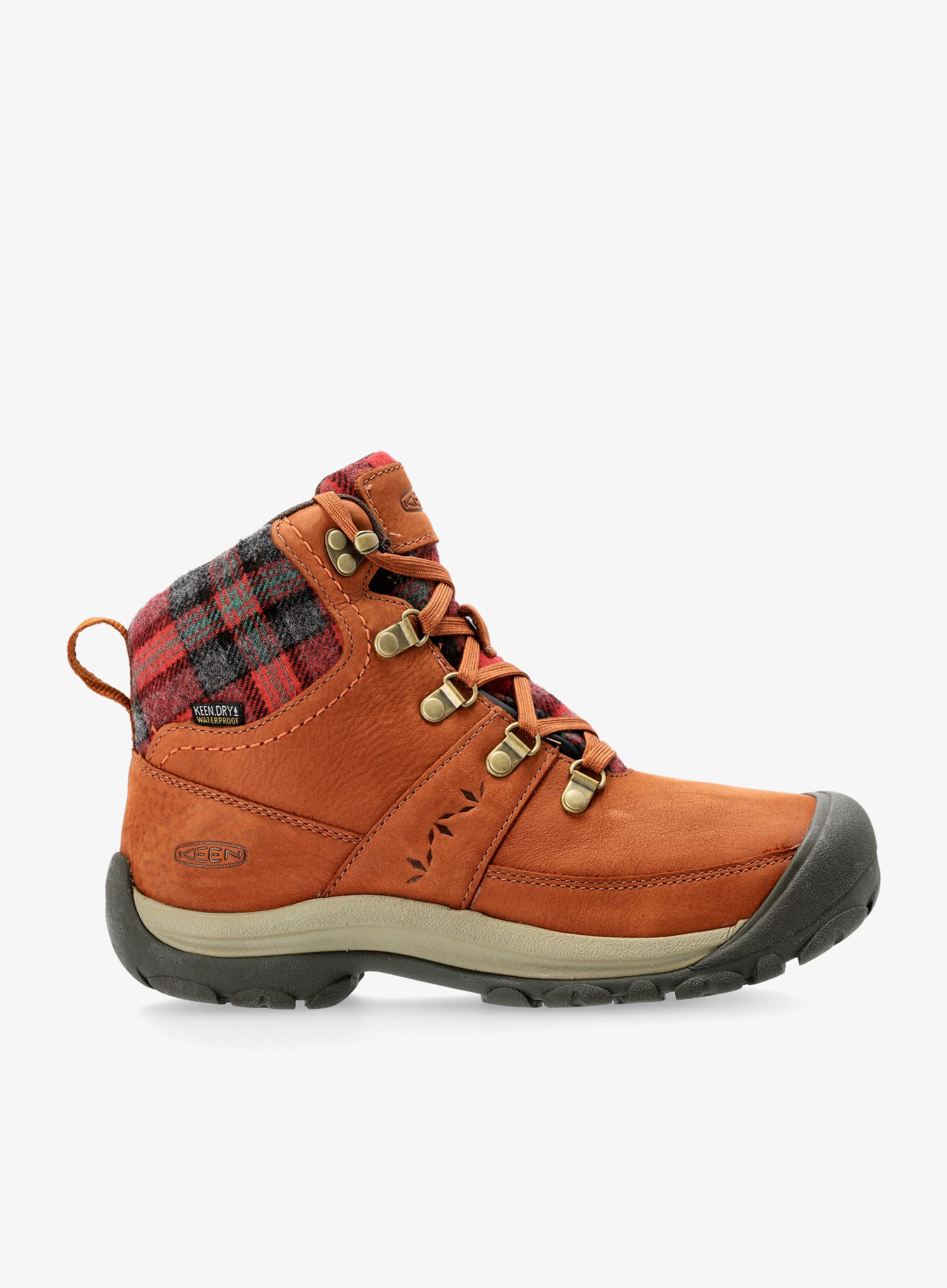 Черевики туристичні жіночі Keen Kaci III Winter Mid WP - tortoise shell/red plaid