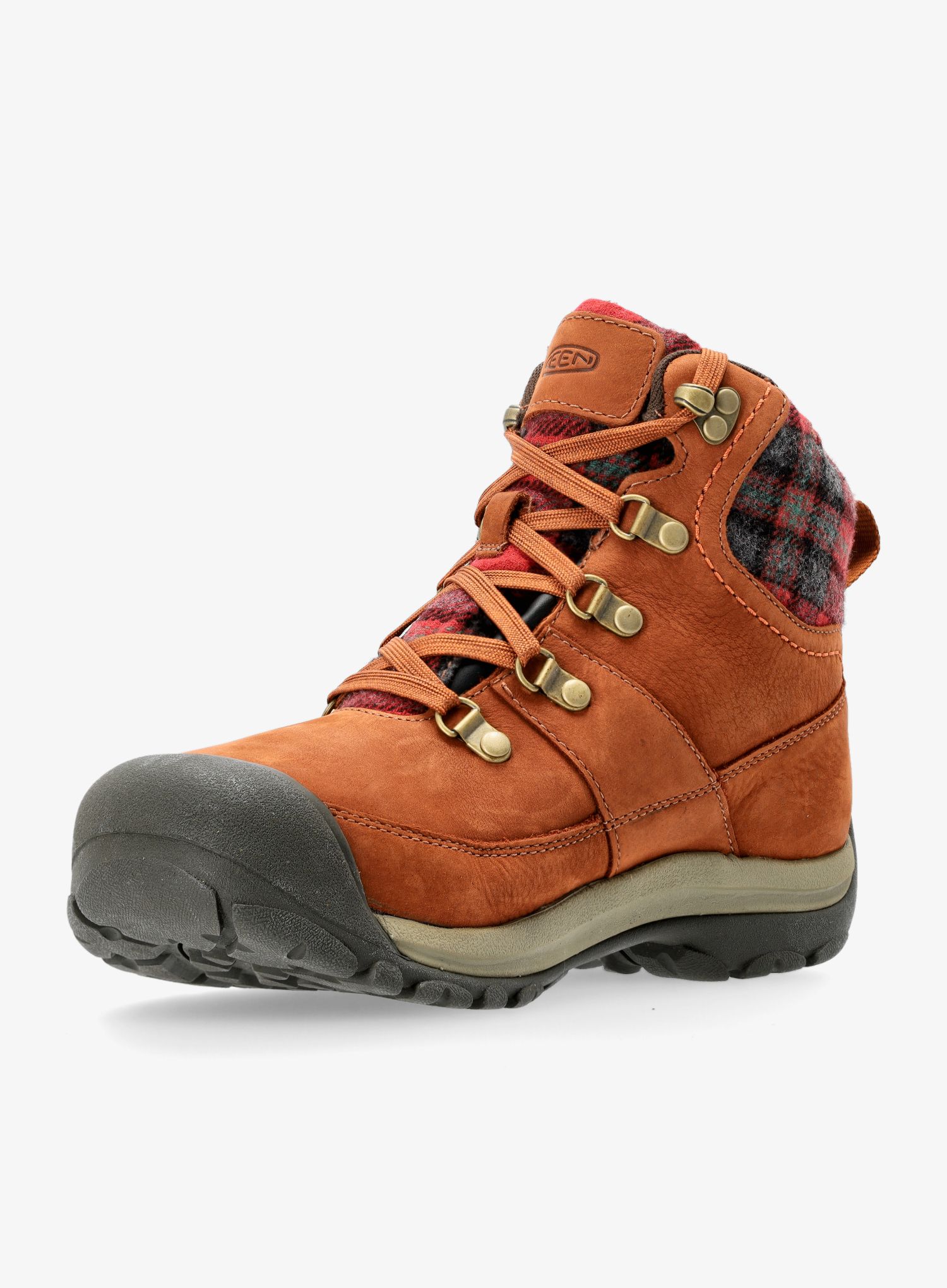 Черевики туристичні жіночі Keen Kaci III Winter Mid WP - tortoise shell/red plaid