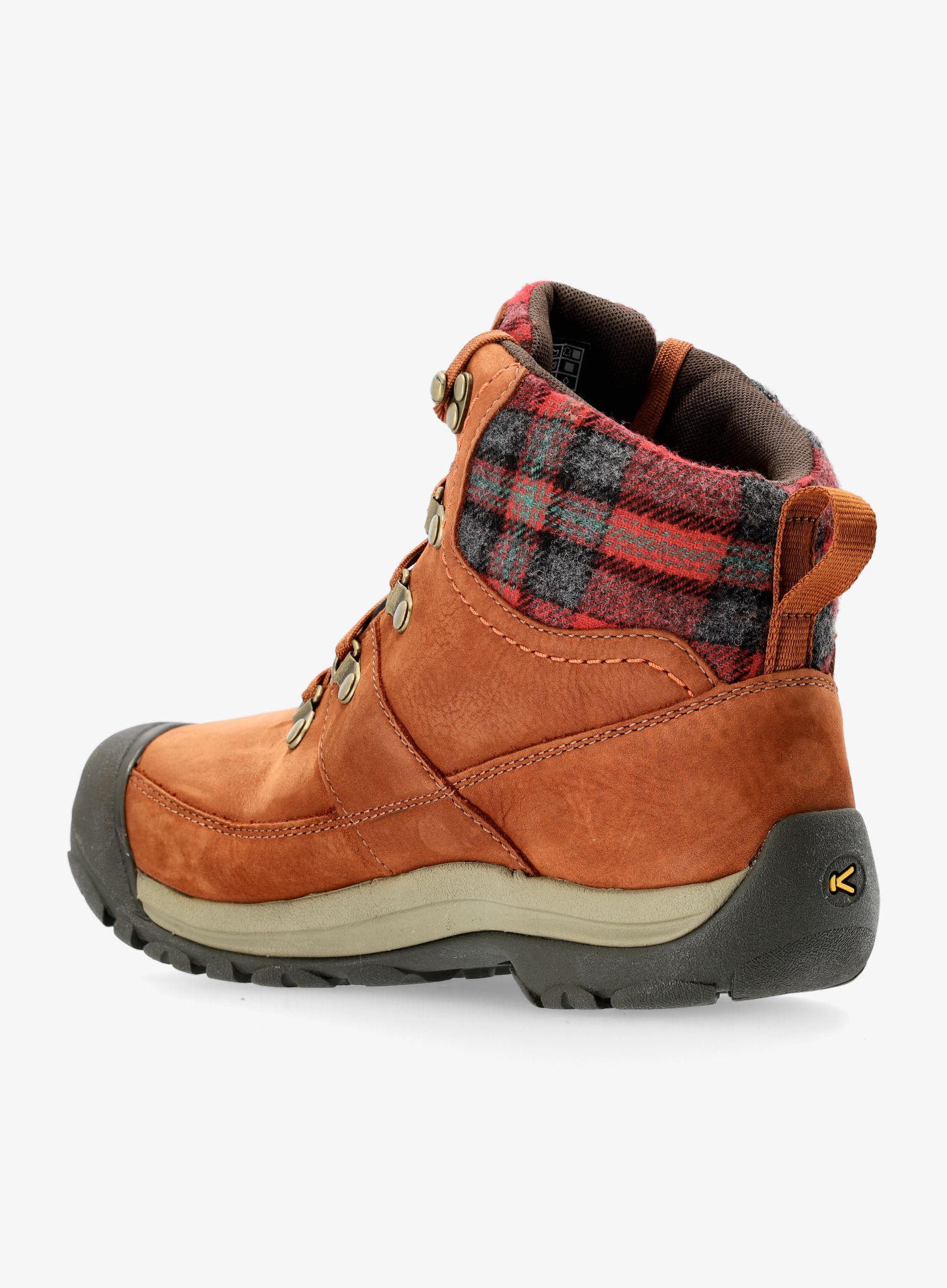 Черевики туристичні жіночі Keen Kaci III Winter Mid WP - tortoise shell/red plaid