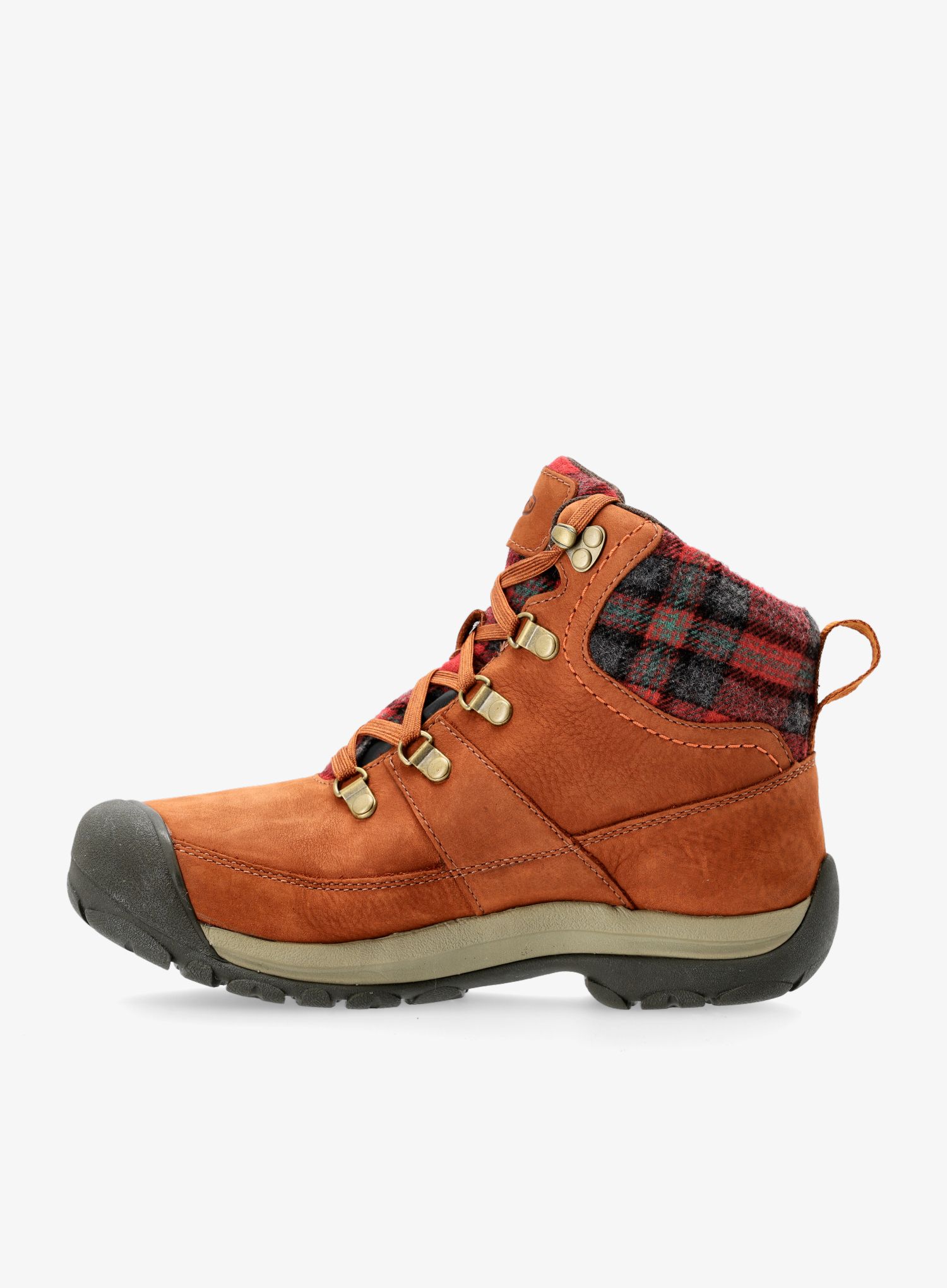 Черевики туристичні жіночі Keen Kaci III Winter Mid WP - tortoise shell/red plaid