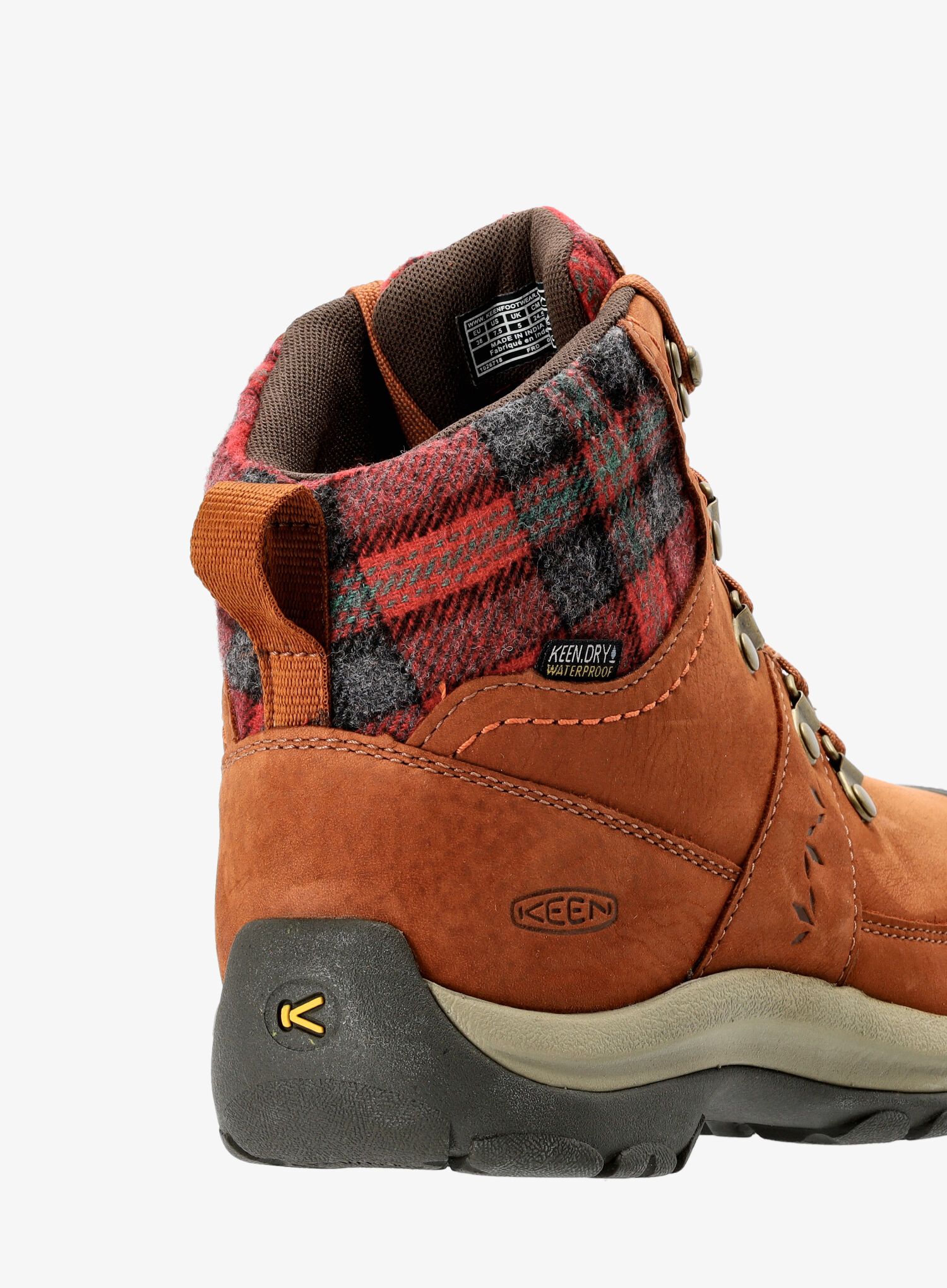 Черевики туристичні жіночі Keen Kaci III Winter Mid WP - tortoise shell/red plaid