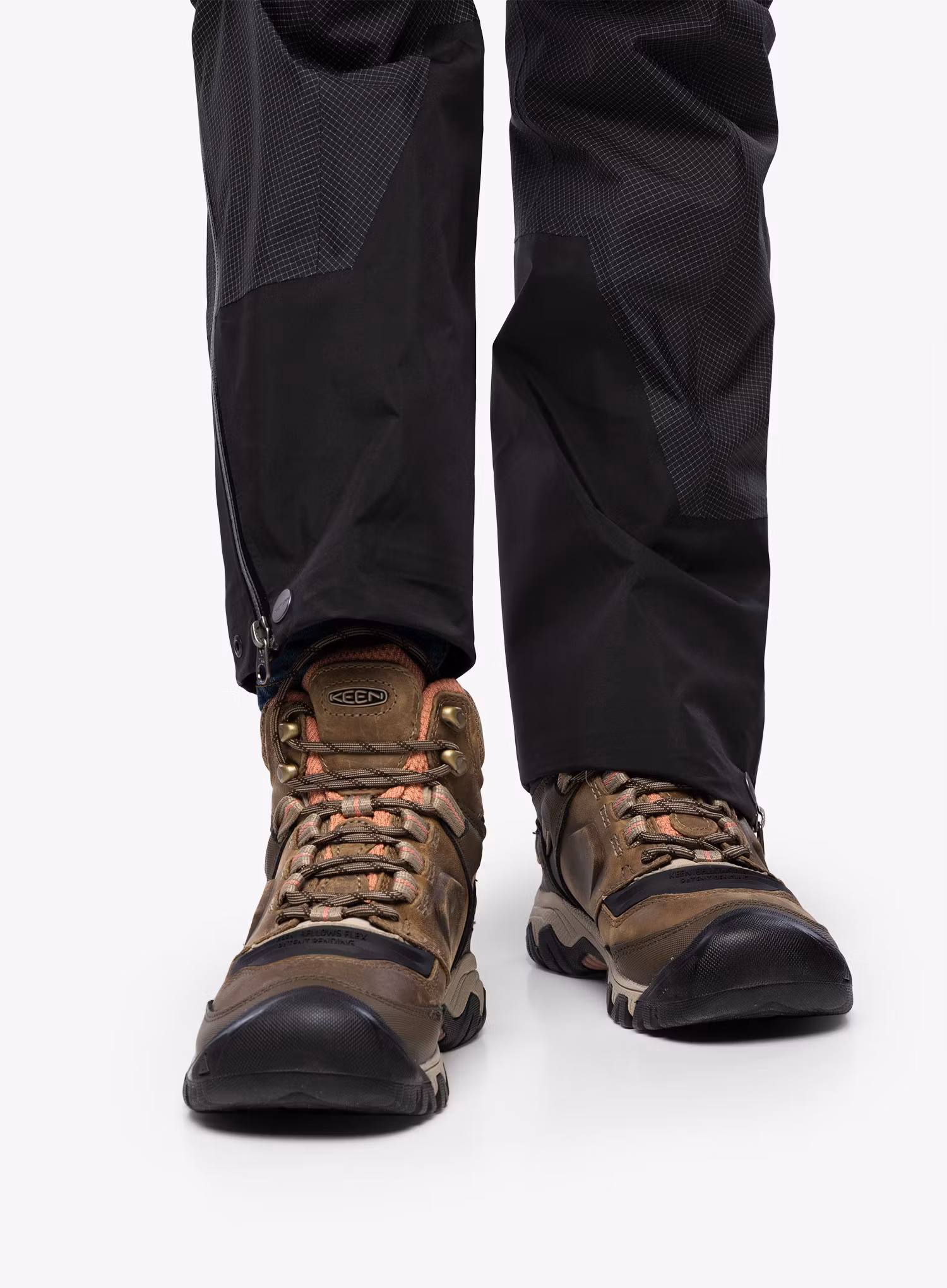 Черевики туристичні жіночі Keen Ridge Flex Mid WP - timberwolf/brick dust