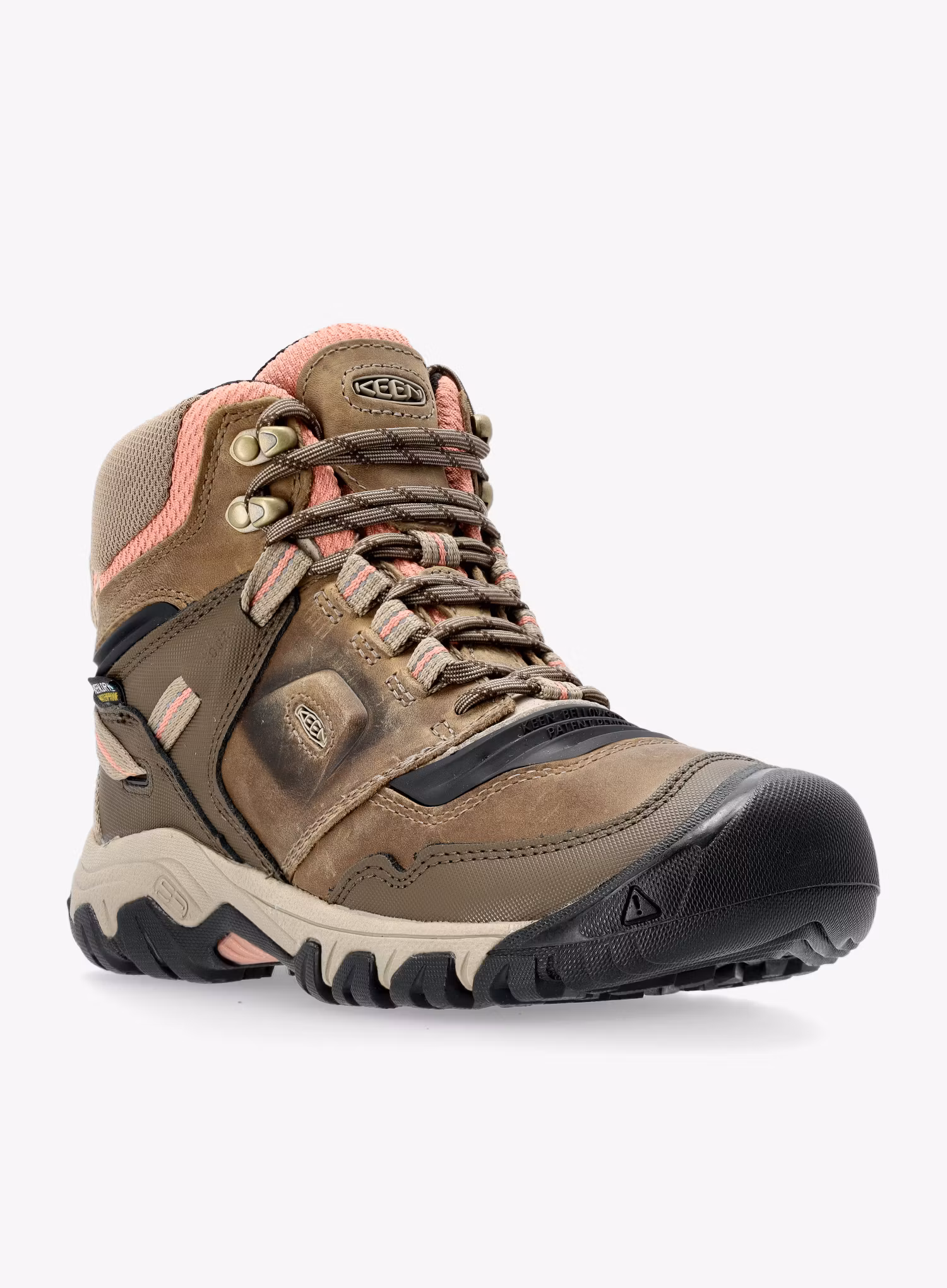 Черевики туристичні жіночі Keen Ridge Flex Mid WP - timberwolf/brick dust