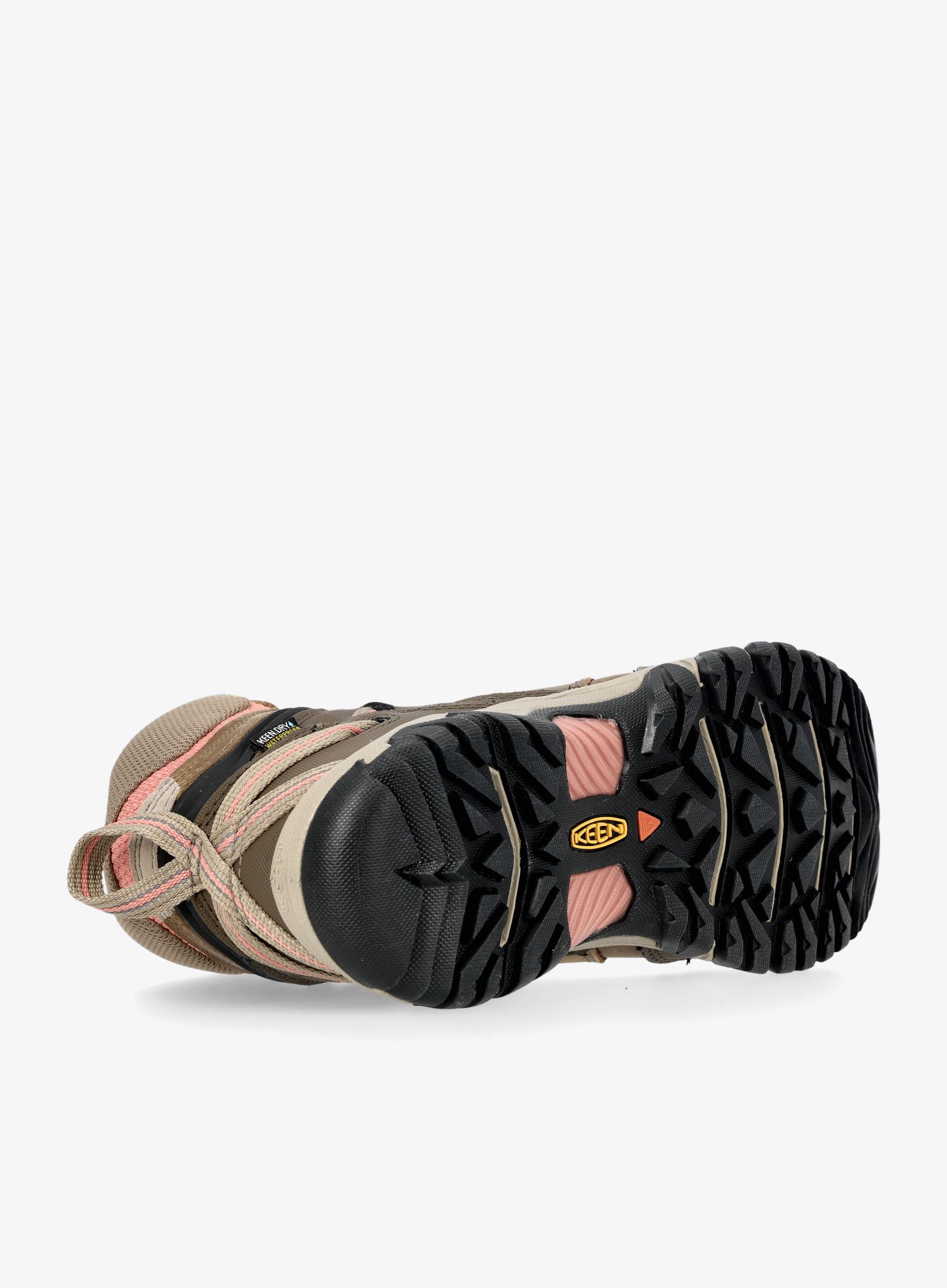 Черевики туристичні жіночі Keen Ridge Flex Mid WP - timberwolf/brick dust